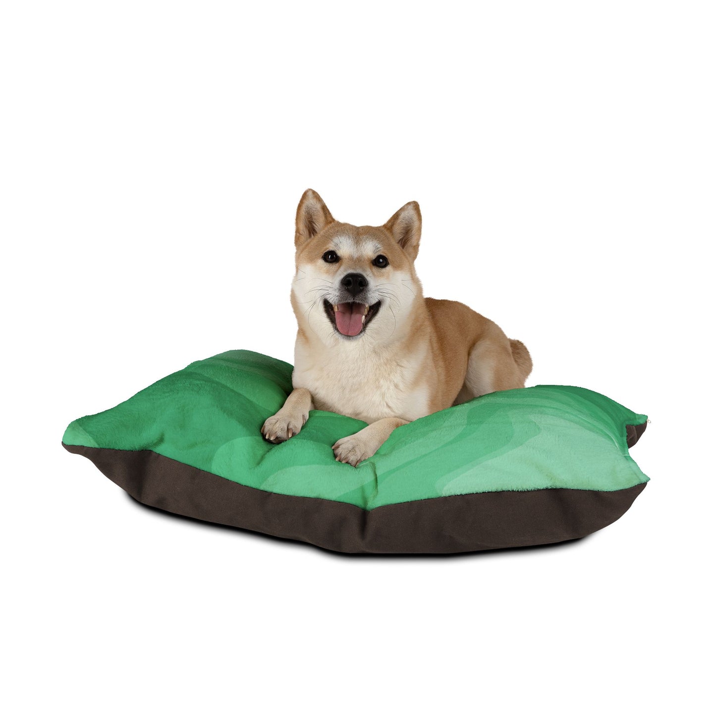 Mint Green Wavey 40" × 30" Pet Bed