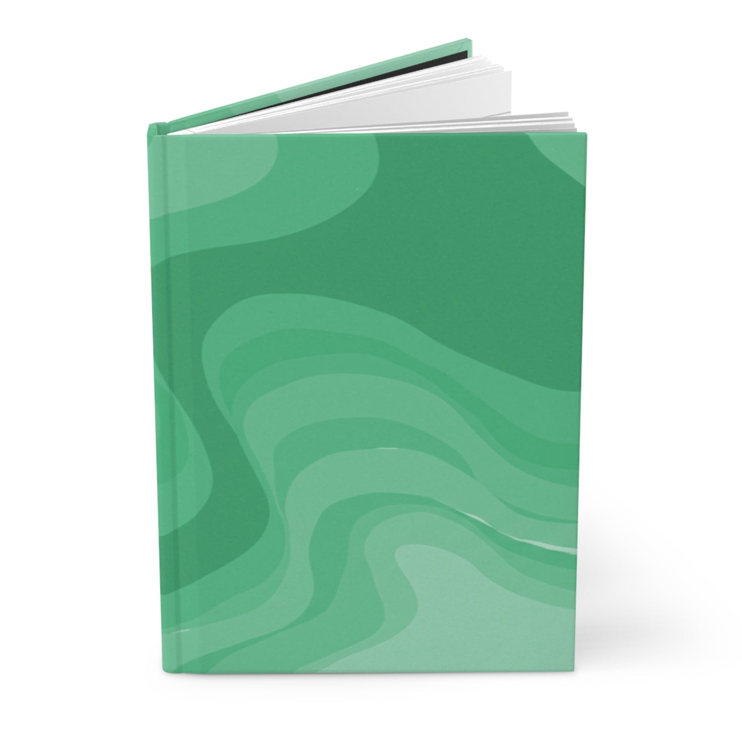 Mint Green Wavey 5.75" x 8" Hardcover Journal Matte with 150 lined pages