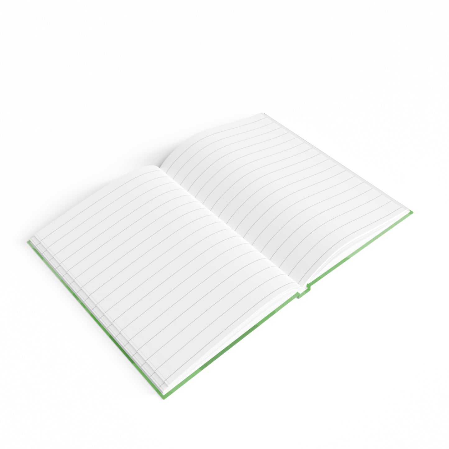 Greenie Meanie Wavey 5" x 7" Journal - 128 Ruled Line pages