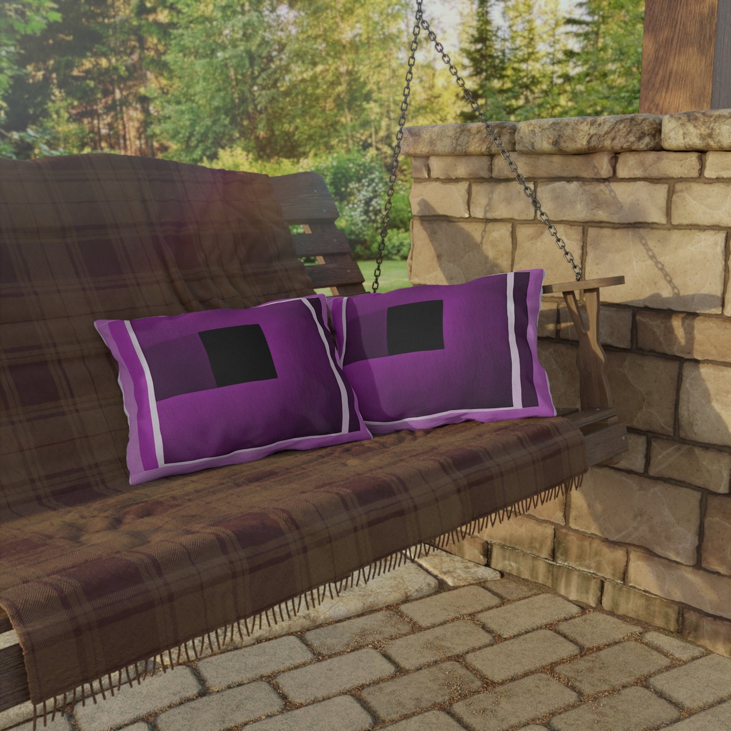 Magenta Shadow 20" x 14" Outdoor Pillow