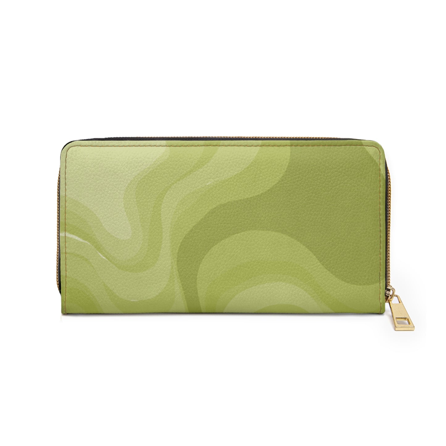 Lemon Wavey Elegant Abstract Zipper Wallet - Stylish & Functional Accessory for Everyday Use