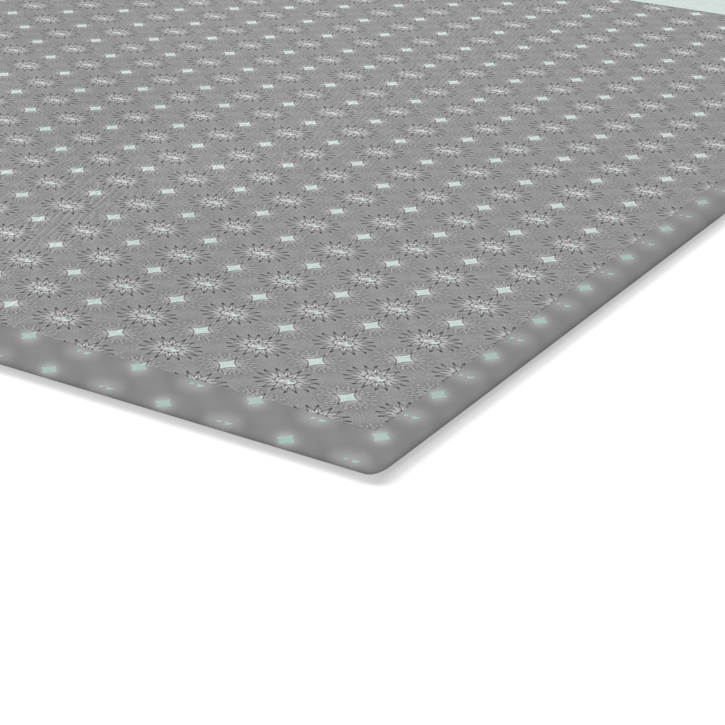 Desaturated Star-crossed Bodies Glass Cutting Board, 11" x 15"
