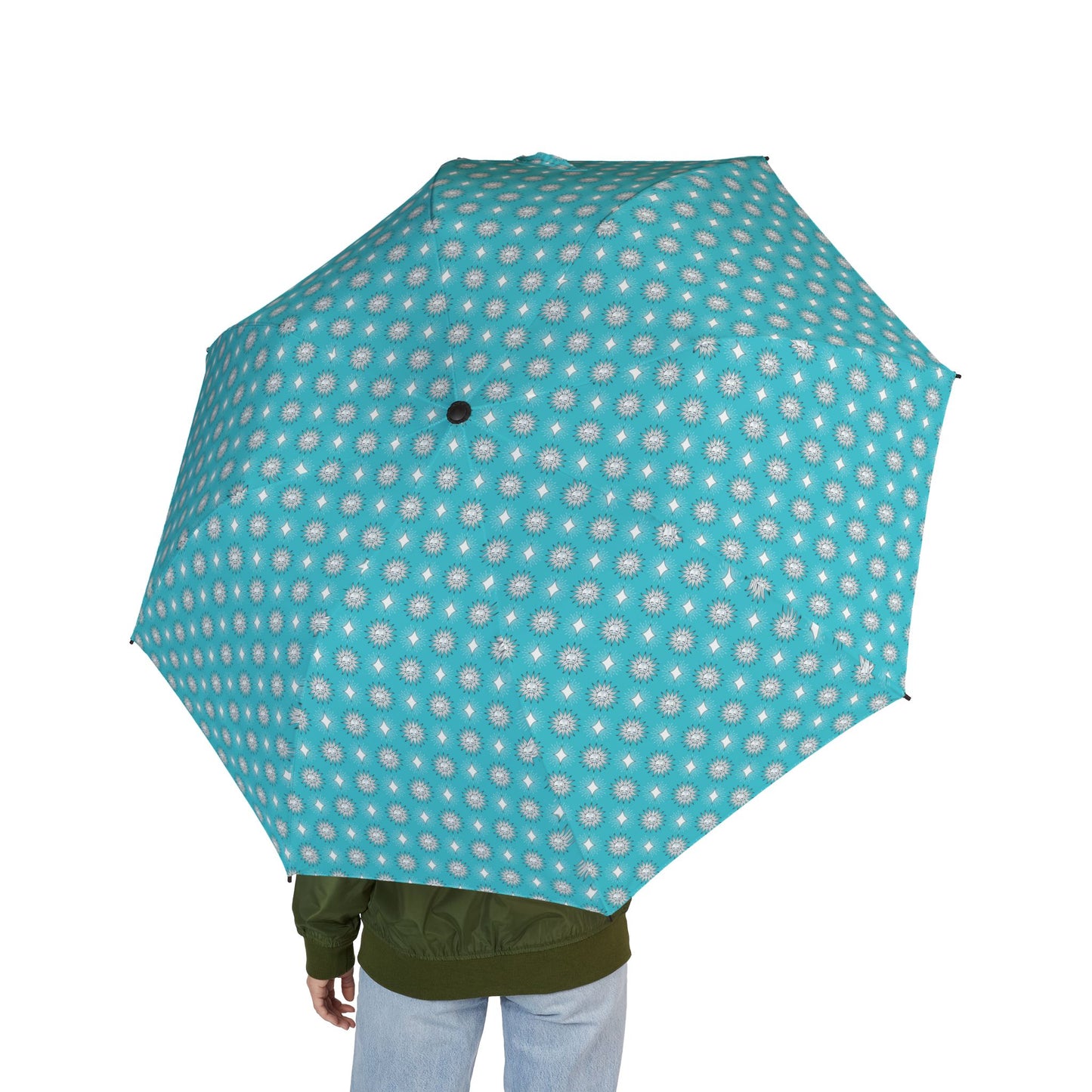 Tif Green Star-crossed Bodies Foldable Umbrella - Compact & Chic