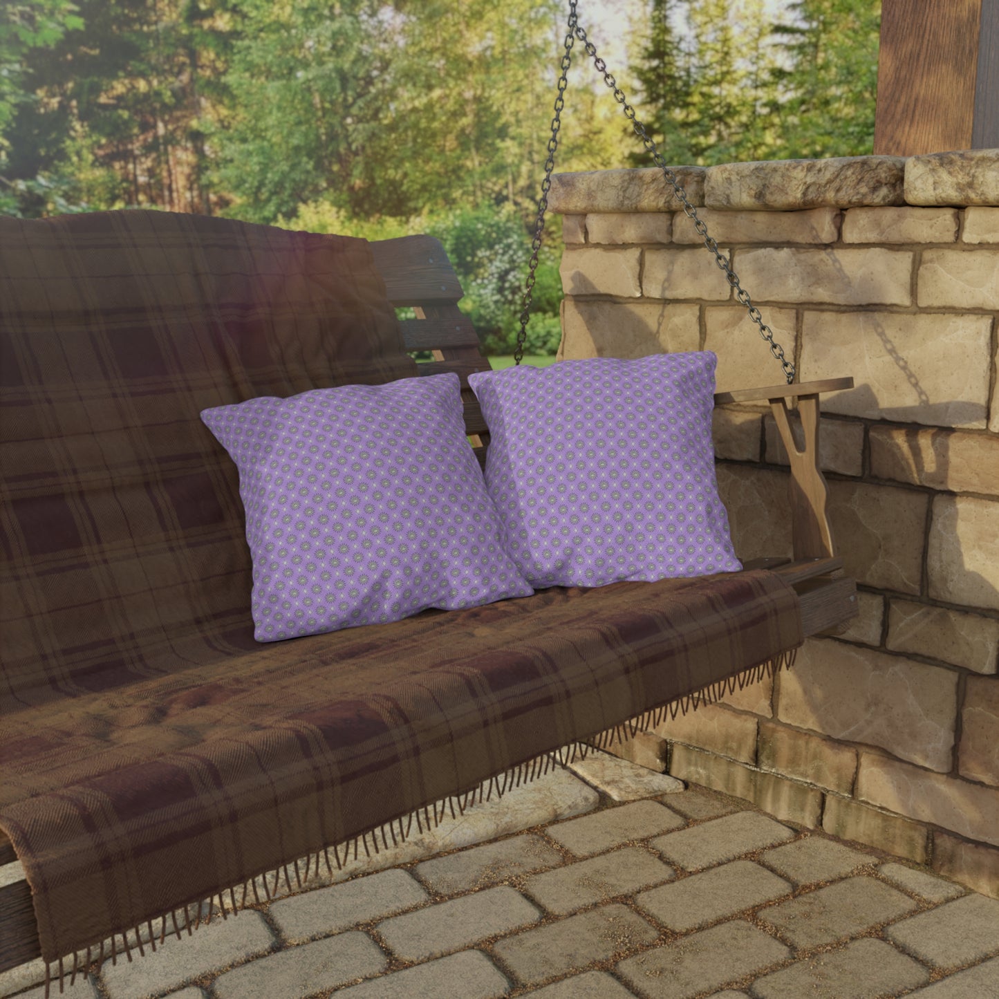 Lavender Star-crossed Bodies 16" x 16" Outdoor Pillow