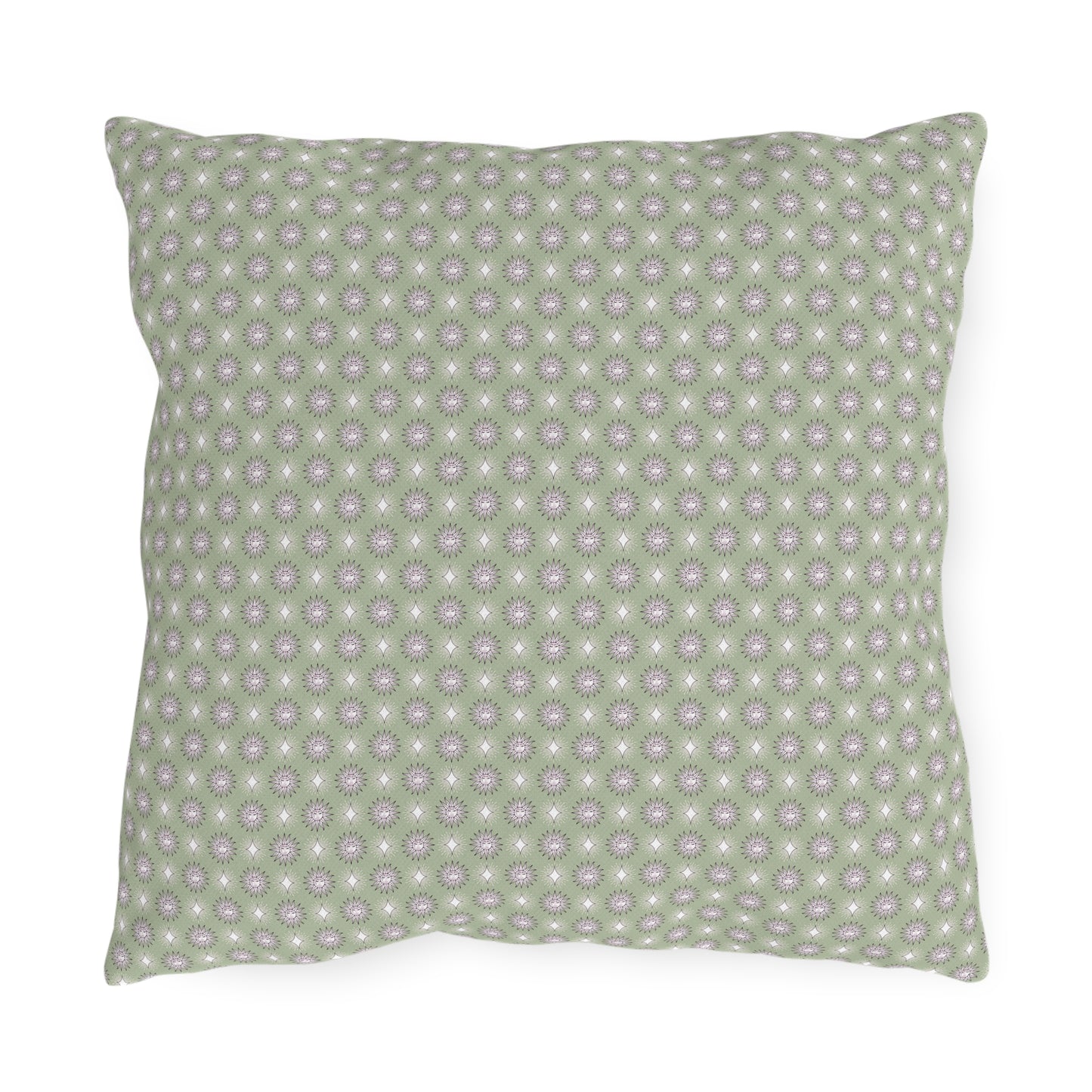 Olive Star-crossed Bodies 16" x 16" Outdoor Pillow