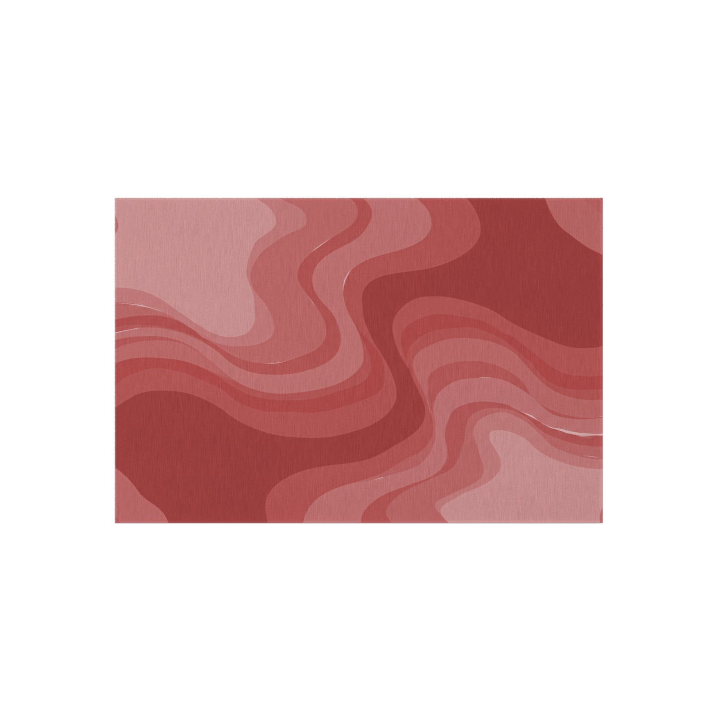 Power Red Wavey 48" x 72" Outdoor Rug