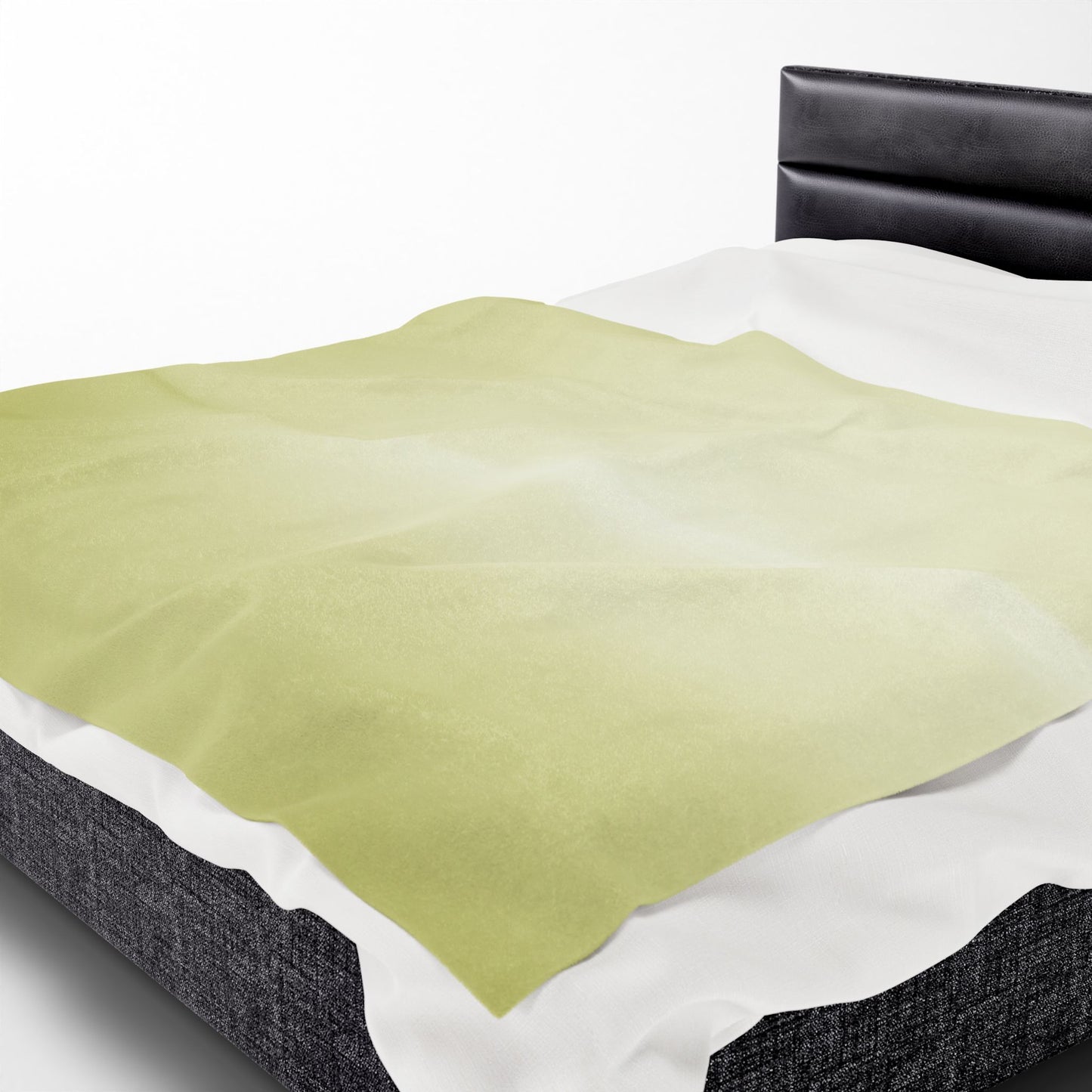 Lemon Fade Velveteen Plush Blanket, 60" x 80"