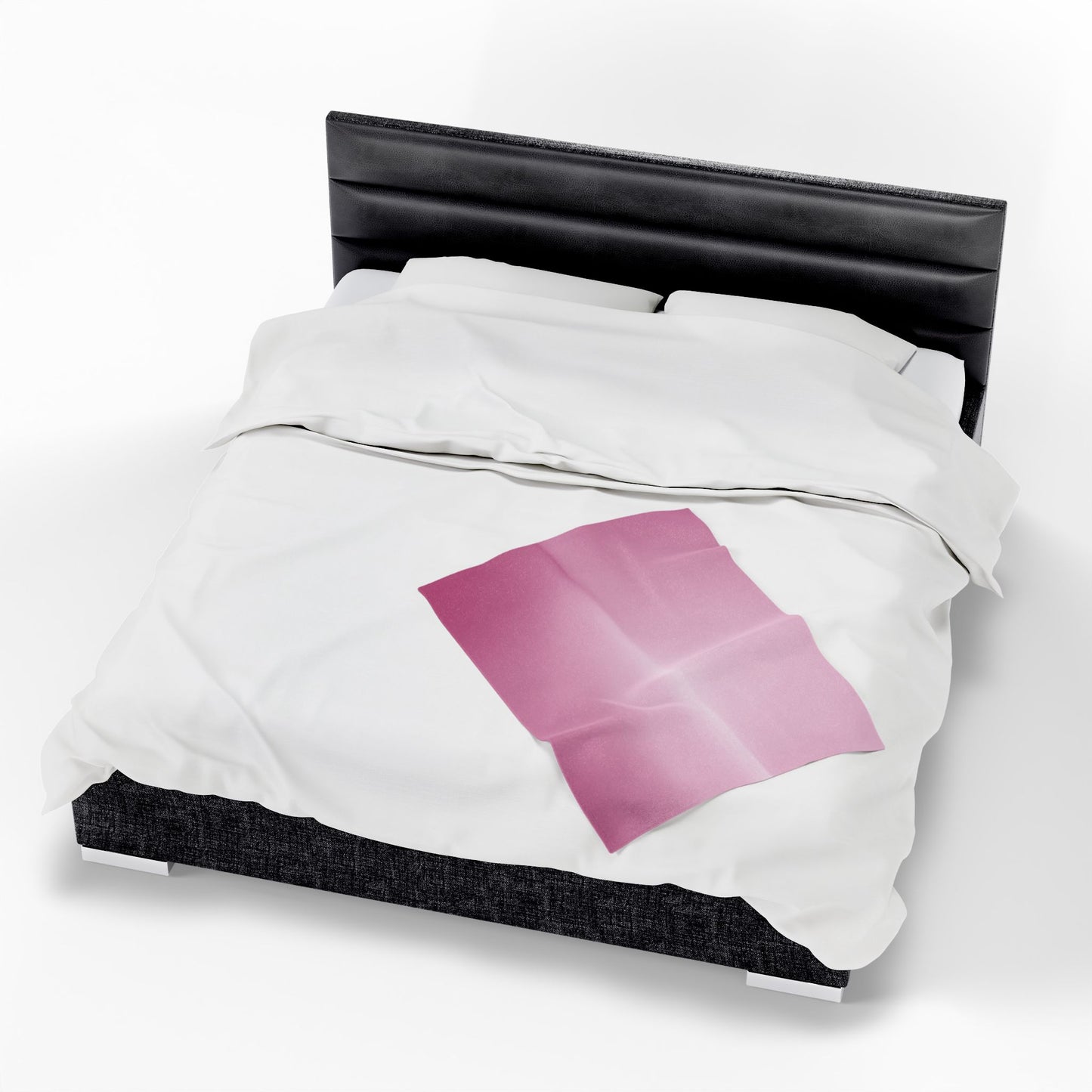 Pink Blush Fade Velveteen Plush Blanket, 30" x 40"
