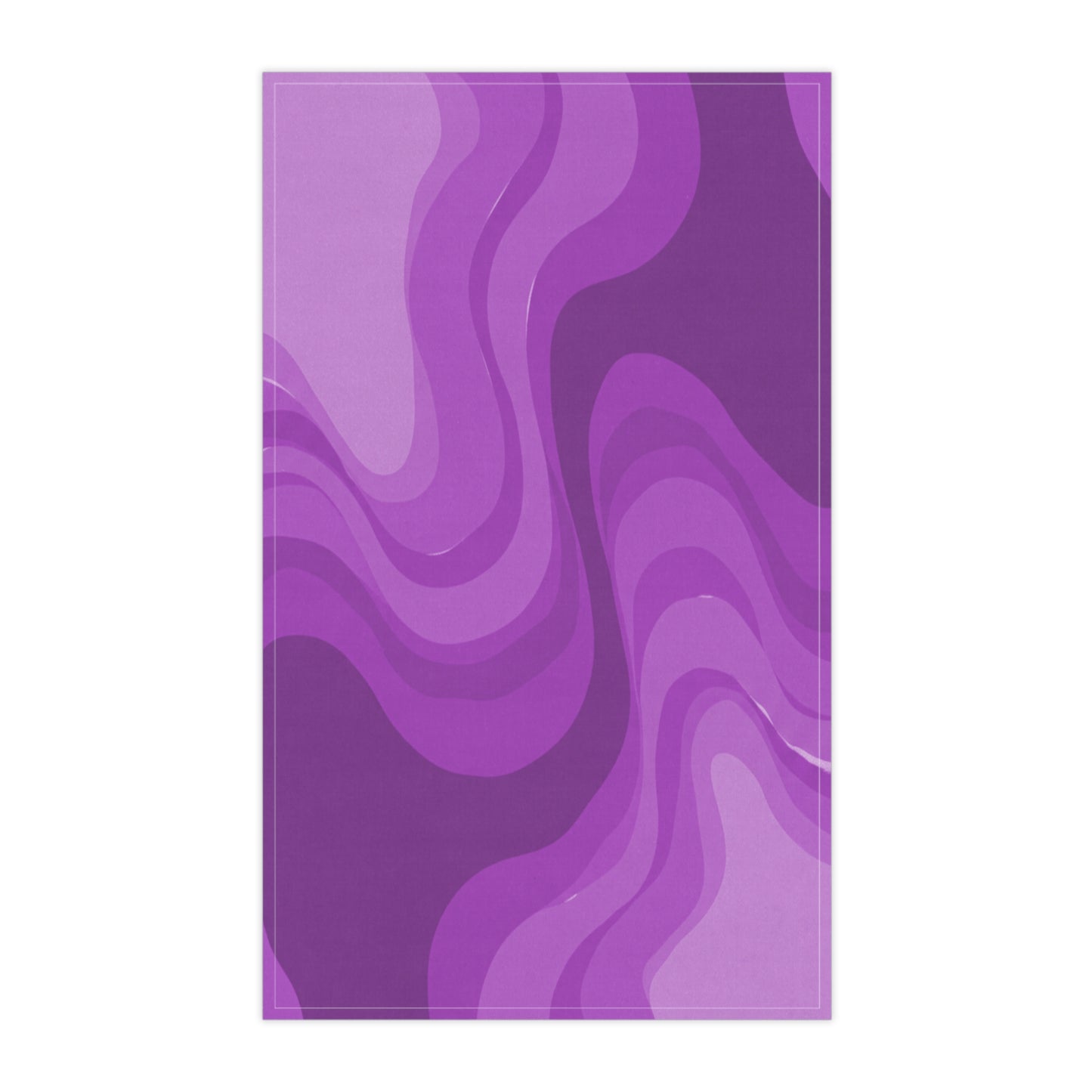 Wavey Purple Wavey Tea Towels (cotton, poly), 18" x "30