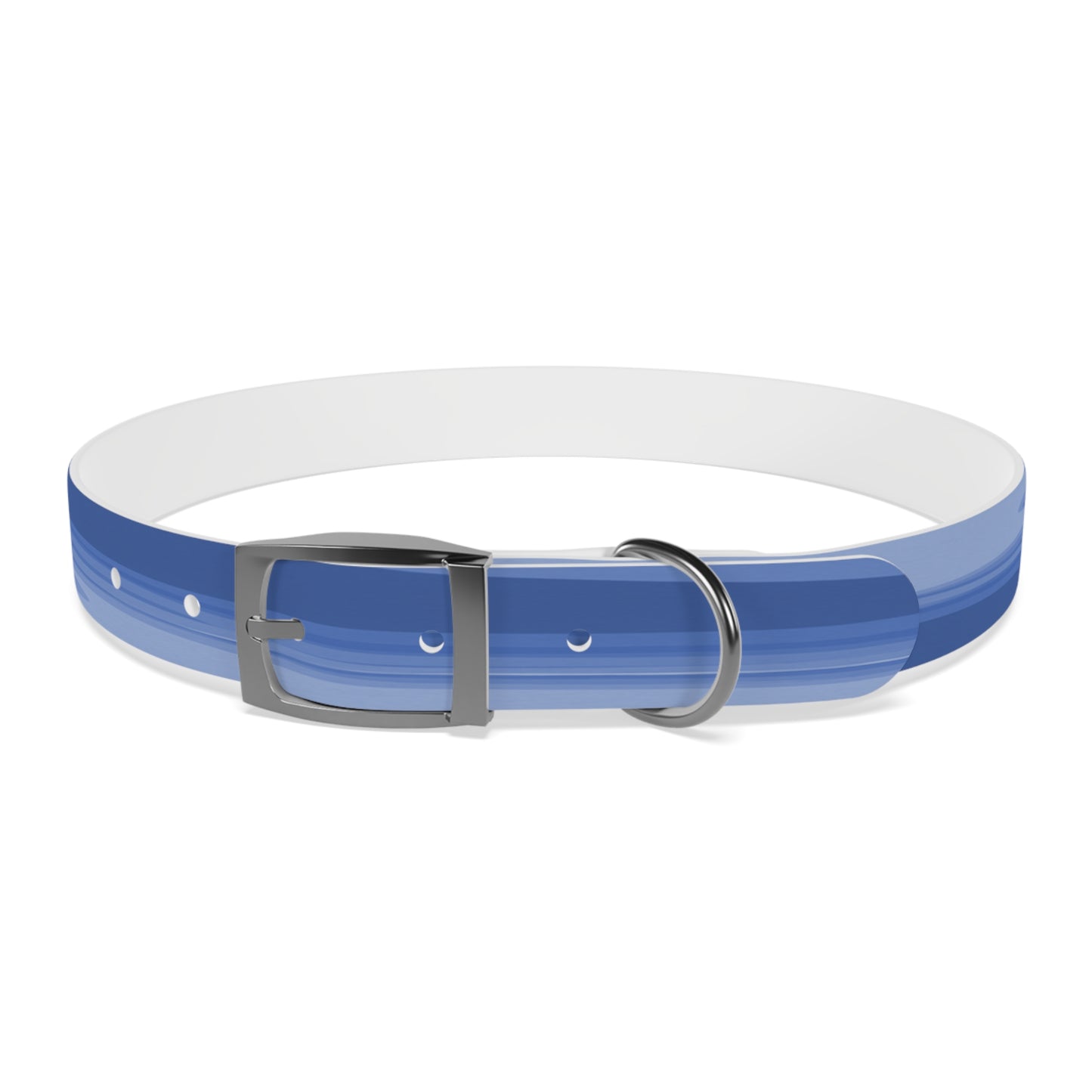 Deep Blue Wavey Extra Large Dog Collar