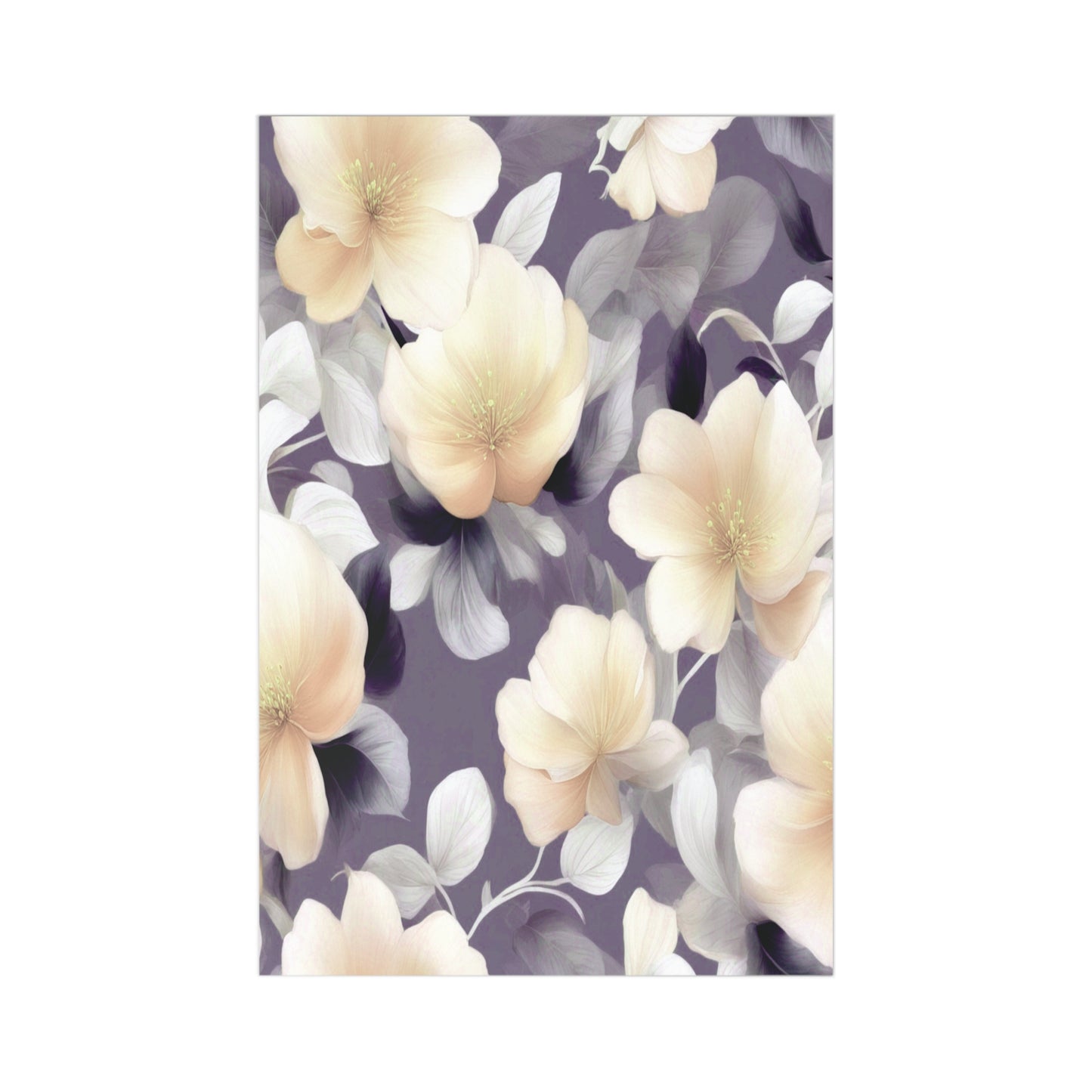 White Blush Floral Bunch Postcards (7 pcs)