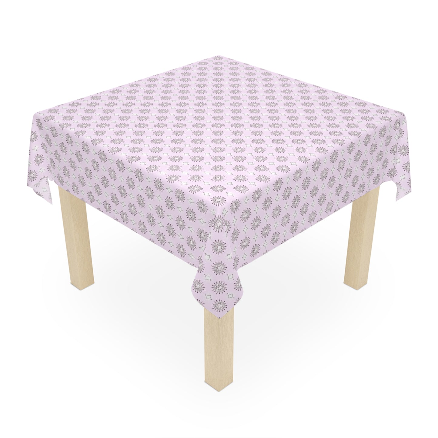 Pink Mornings Star-crossed Bodies Tablecloth, 55" x 55"