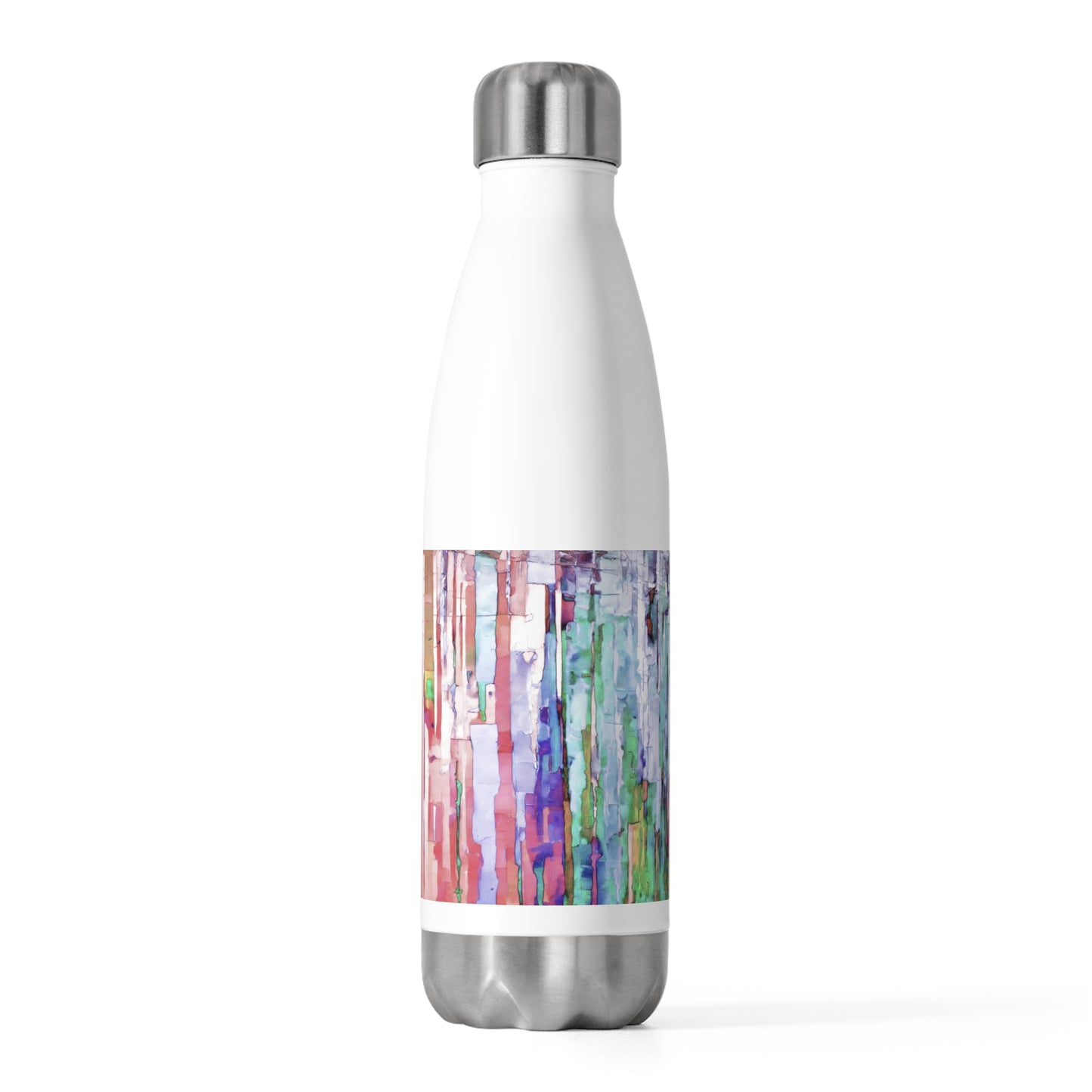 Striped Pastels 20oz Insulated Water Bottle