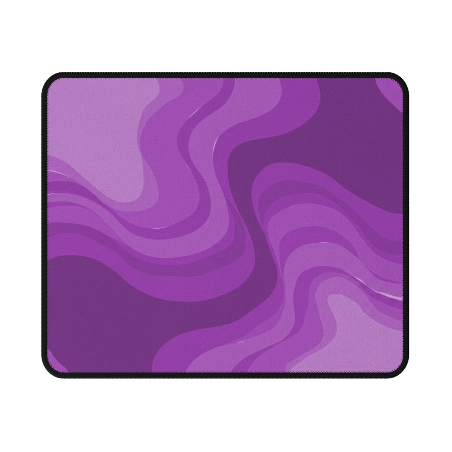 Wavey Purple Wavey Non-Slip Gaming Mouse Pad, 9.5" X 8" Rectangle