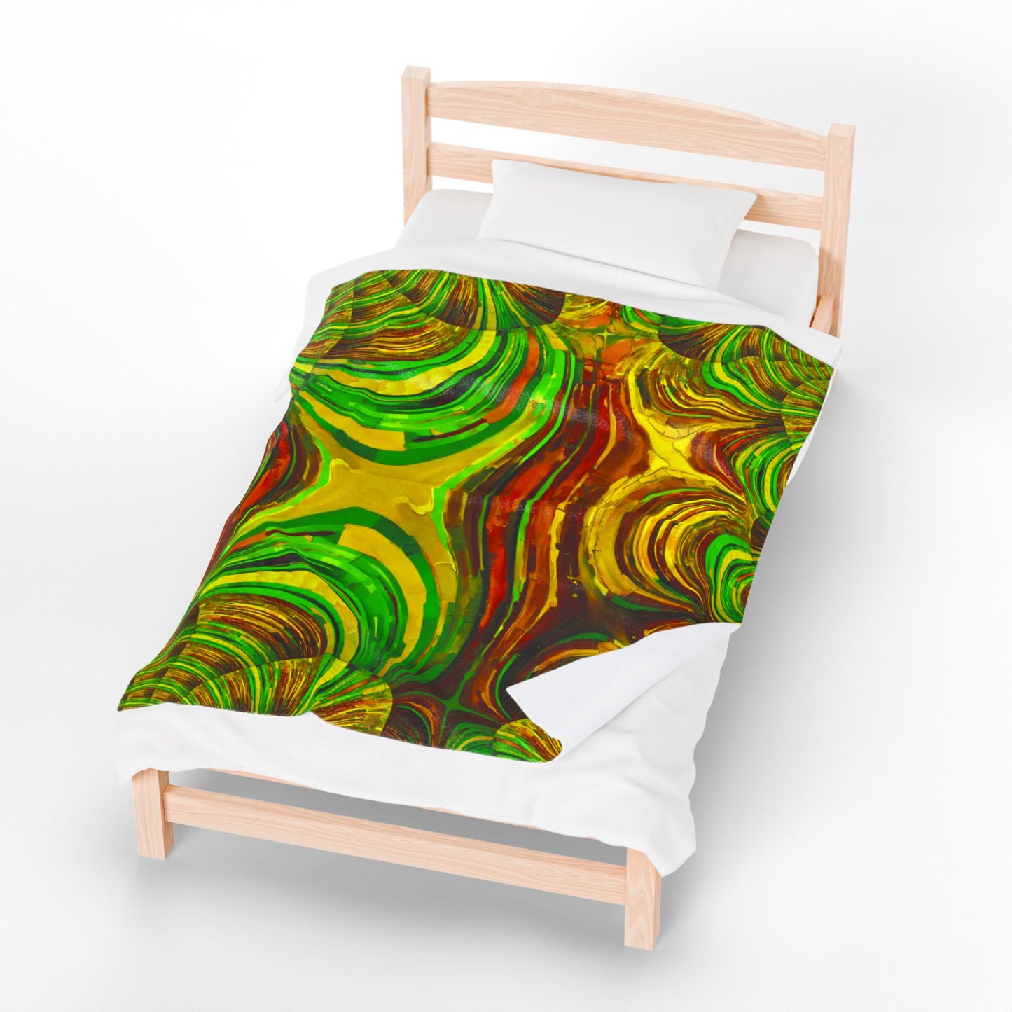 Uzi Spiral Beta Velveteen Plush Blanket, 50" x 60"