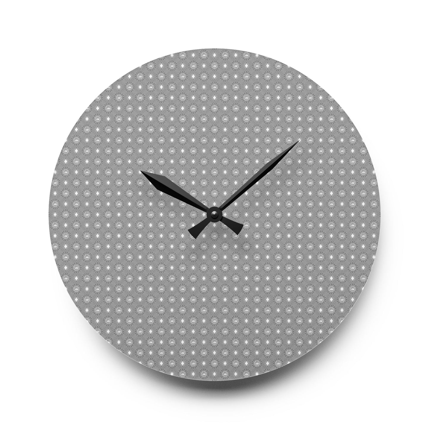 Desaturated Star-crossed Bodies Acrylic Wall Clock, Round or Square, 10.75" x 10.75"