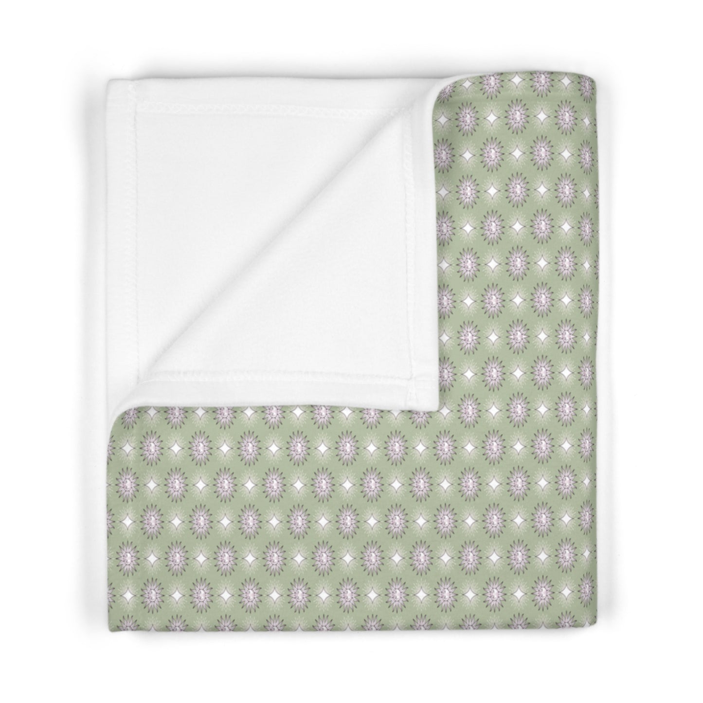 Olive Star-crossed Bodies Soft Fleece Baby Blanket, 30" x 40"