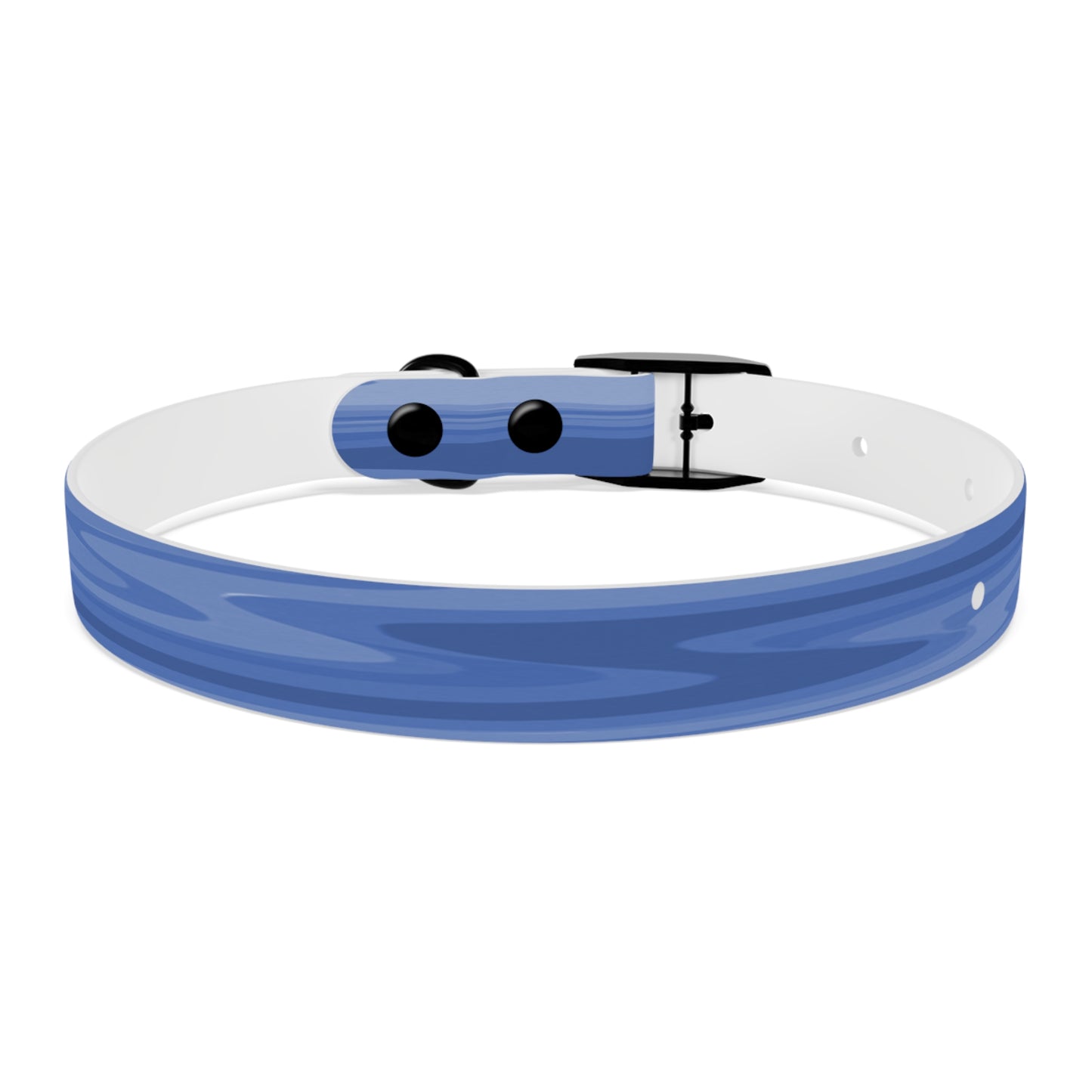 Deep Blue Wavey Small Dog Collar