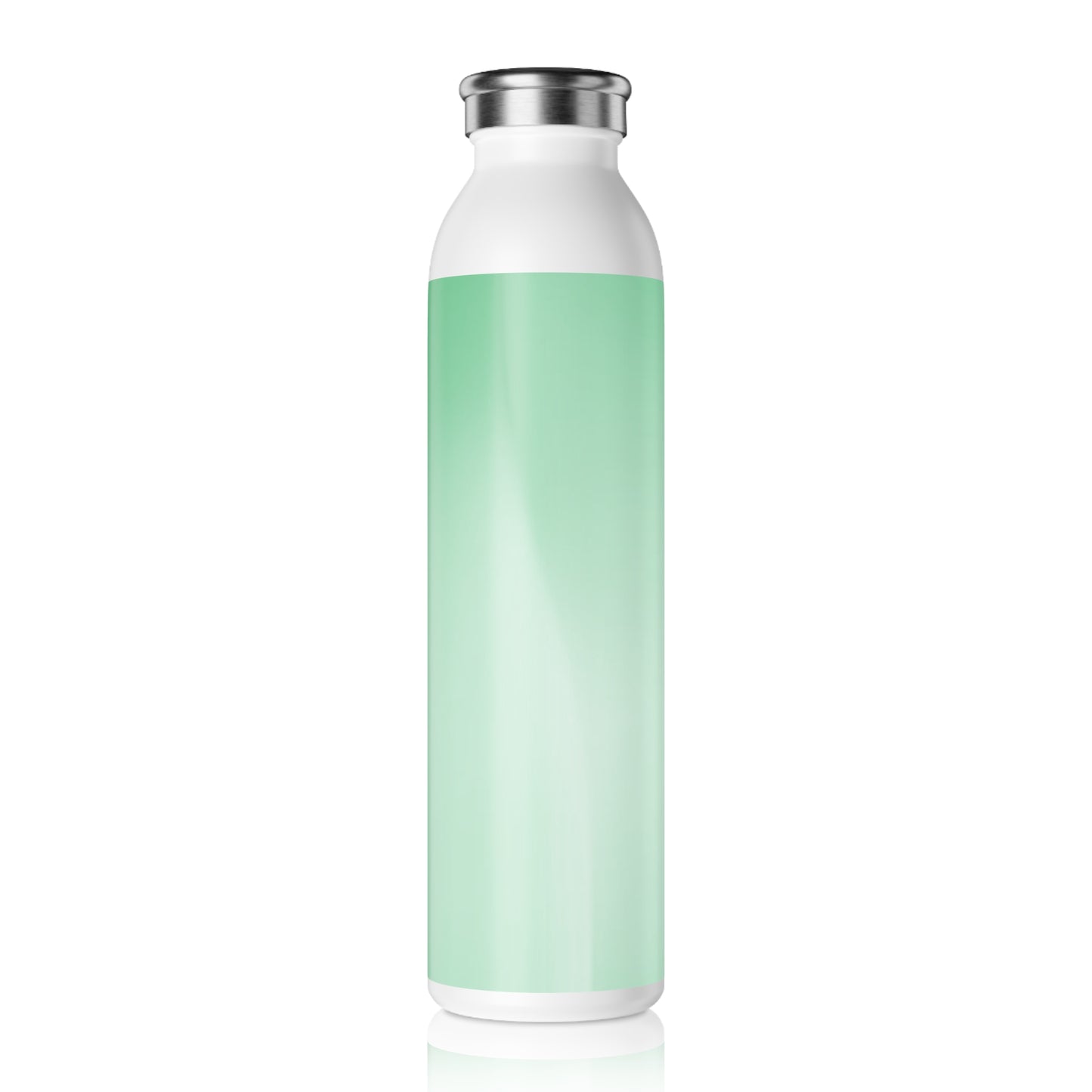 Mint Fade Slim Water Bottle, 20 oz White