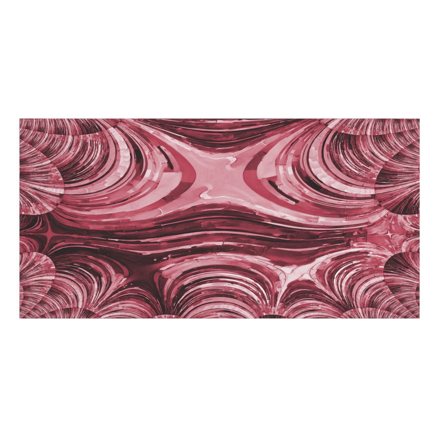 Uzi Spiral Ruby Mink-Cotton Towel (50% polyester, 50% cotton), 30" x 60"