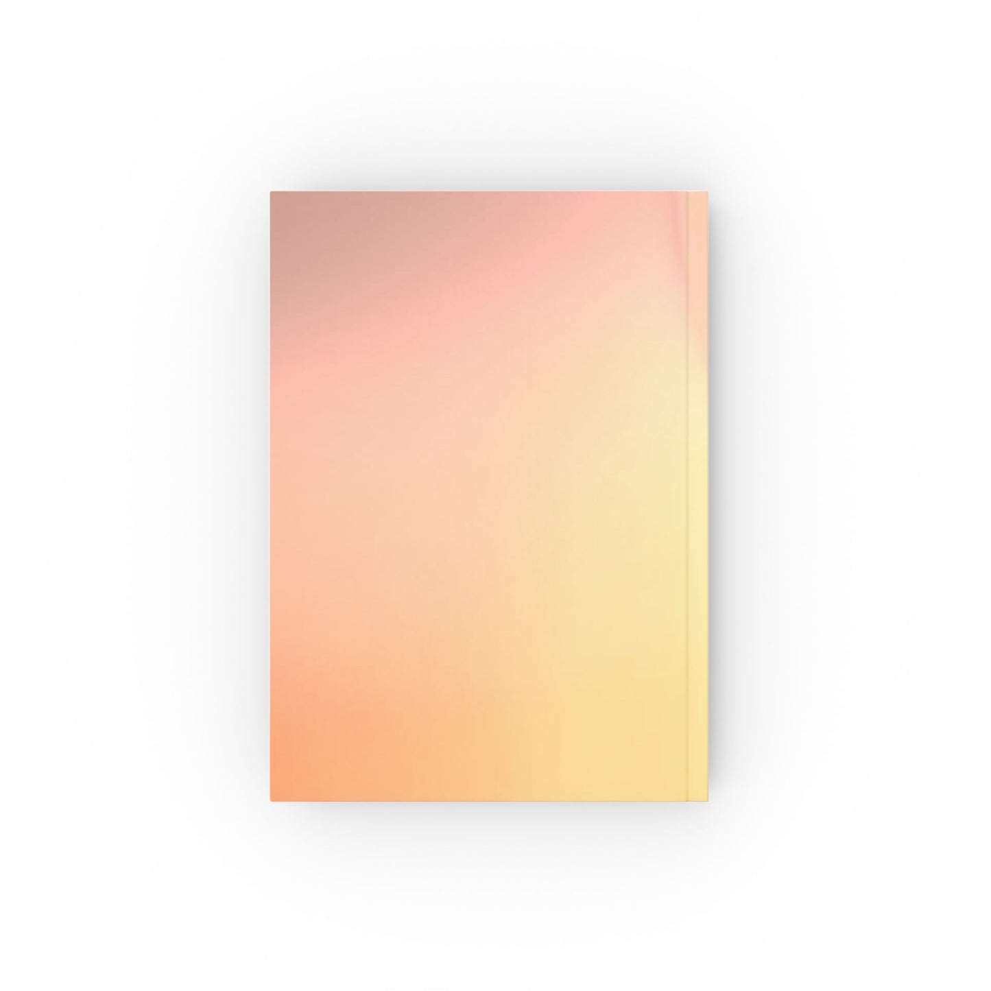 Hot Peach Fade 5.2" x 7.4" Hard Backed Journal with 128 blank pages