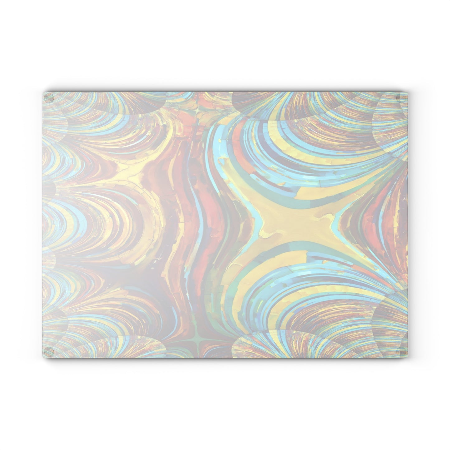 Uzi Spiral Alpha 11" x 15" Glass Cutting Board