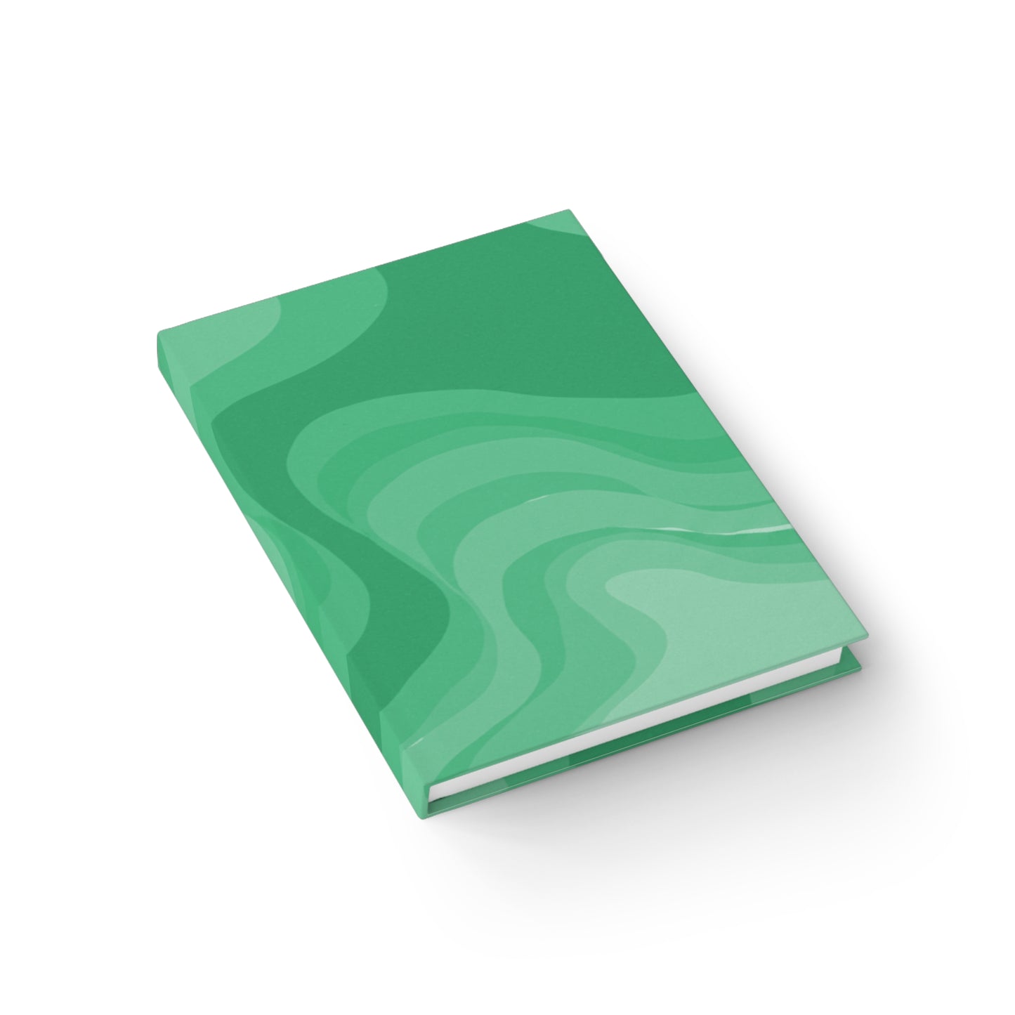 Mint Green Wavey 5" x 7" Journal - 128 Ruled Line pages