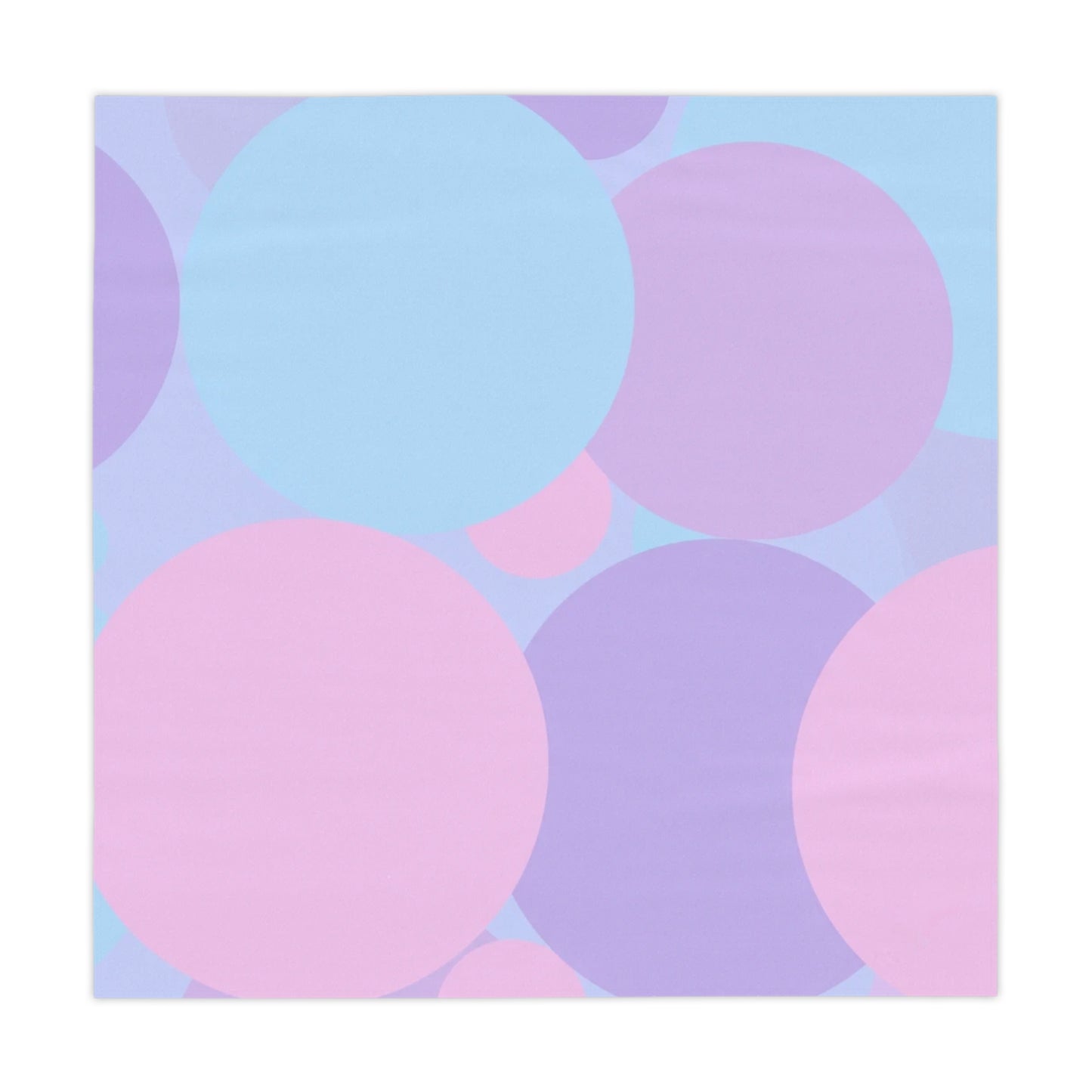 Pastel Purple and Mauve Patches Tablecloth, 55" x 55"