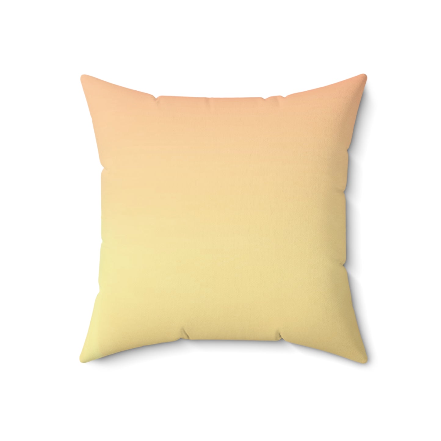 Hot Peach Fade 18" x 18" Faux Suede Square Pillow