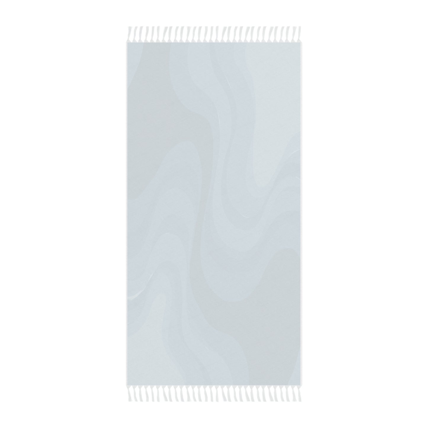 Sky Blue Wavey 38" × 81" Boho Beach Cloth