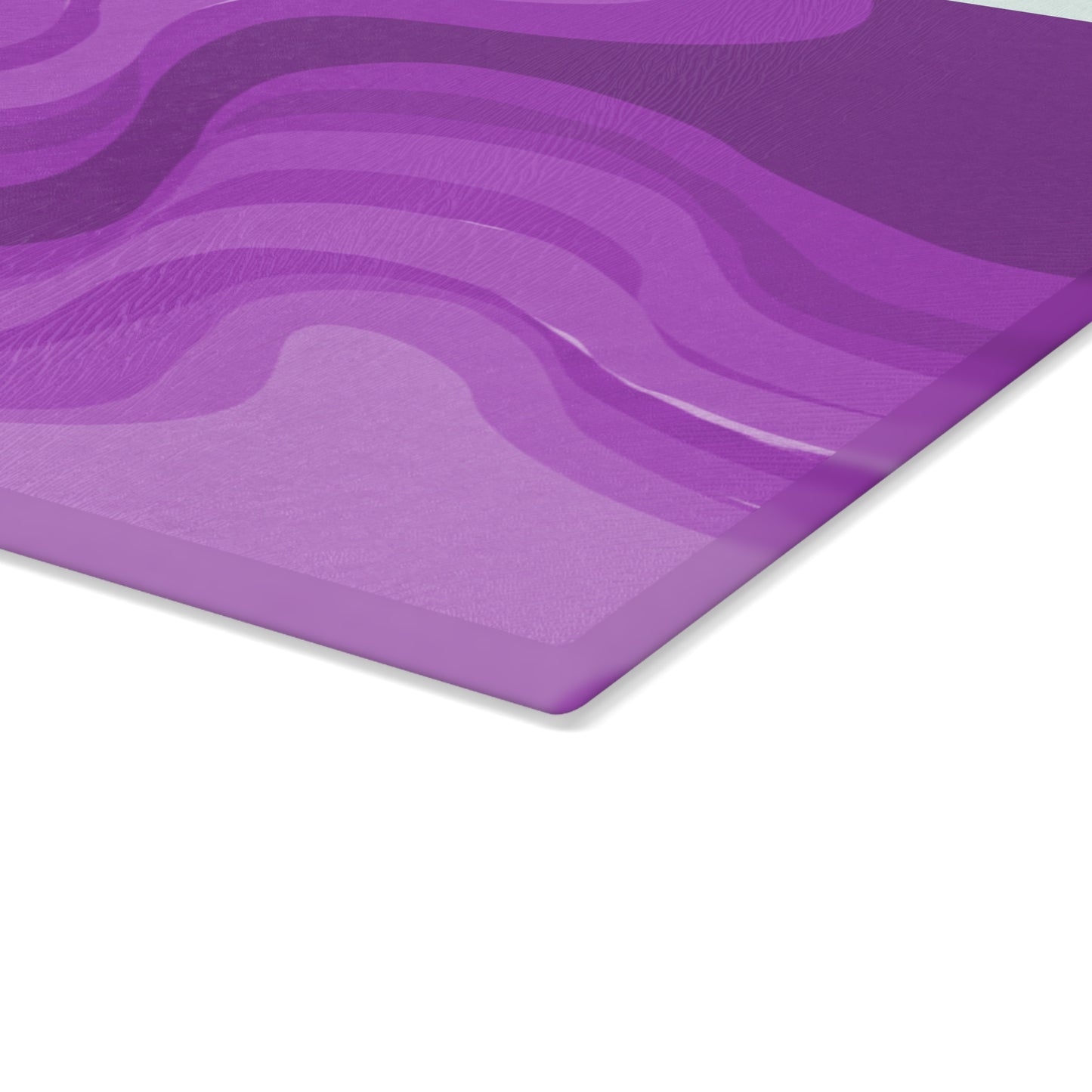 Wavey Purple Wavey Glass Cutting Board, 11" x 15"