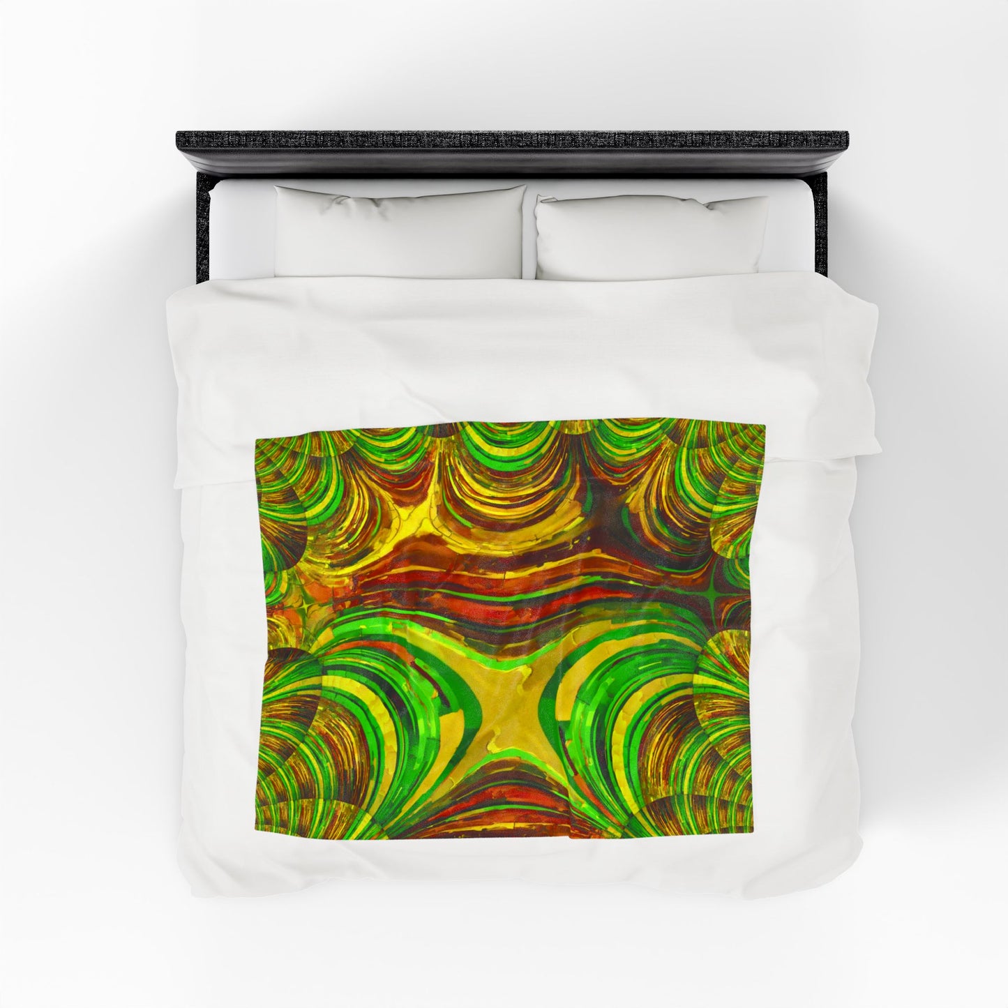 Uzi Spiral Beta Velveteen Plush Blanket, 50" x 60"