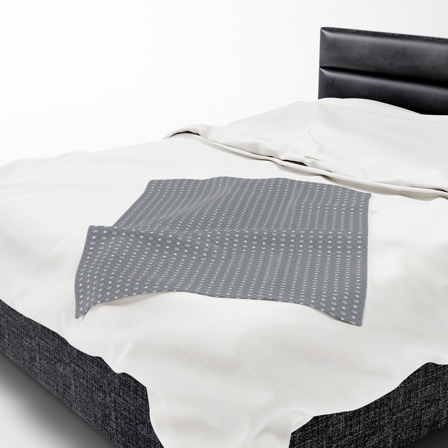 Desaturated Star-crossed Bodies Velveteen Plush Blanket, 30" x 40"