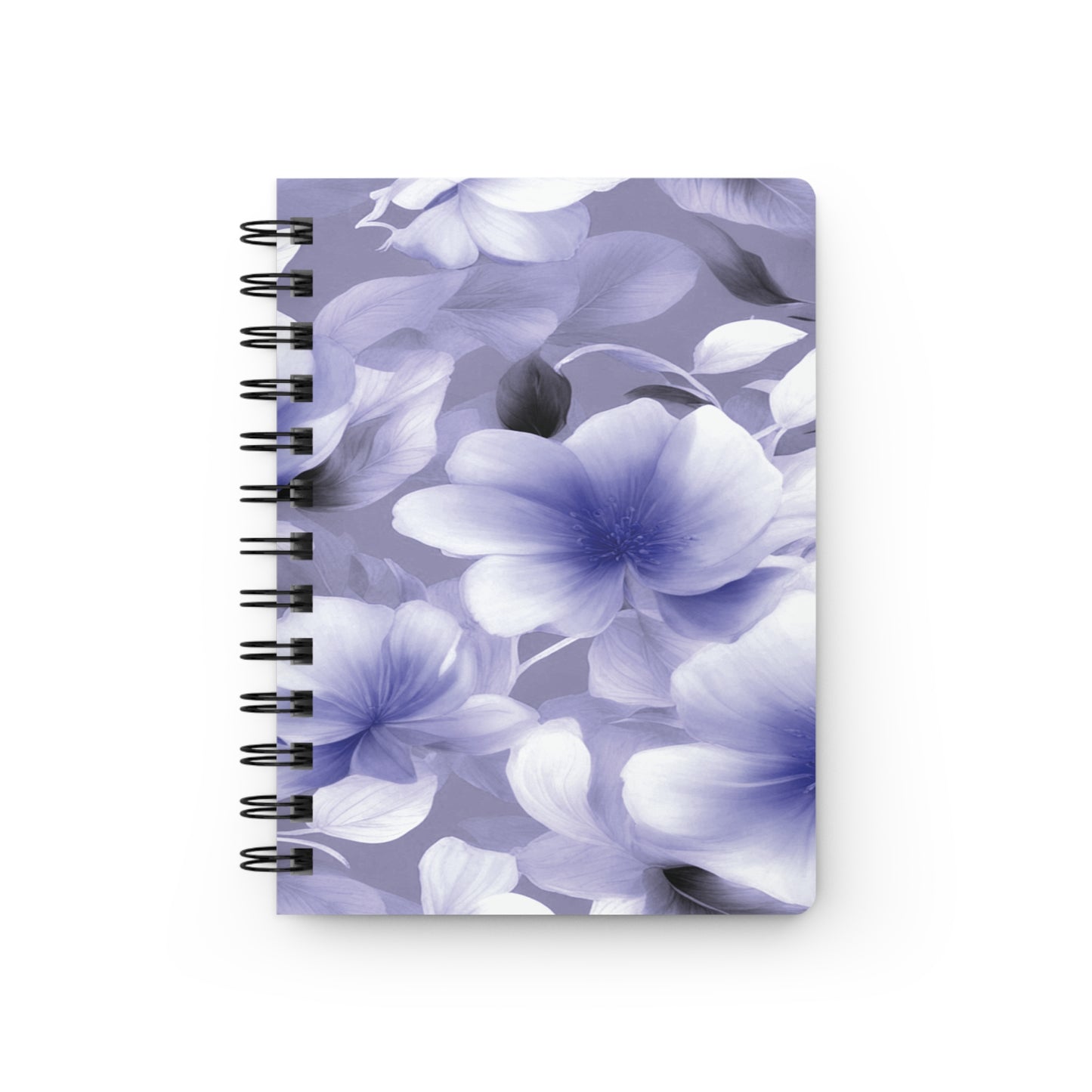 Indigo Blossom Floral Bunch Bound Journal, 5" x 7" 150 pages