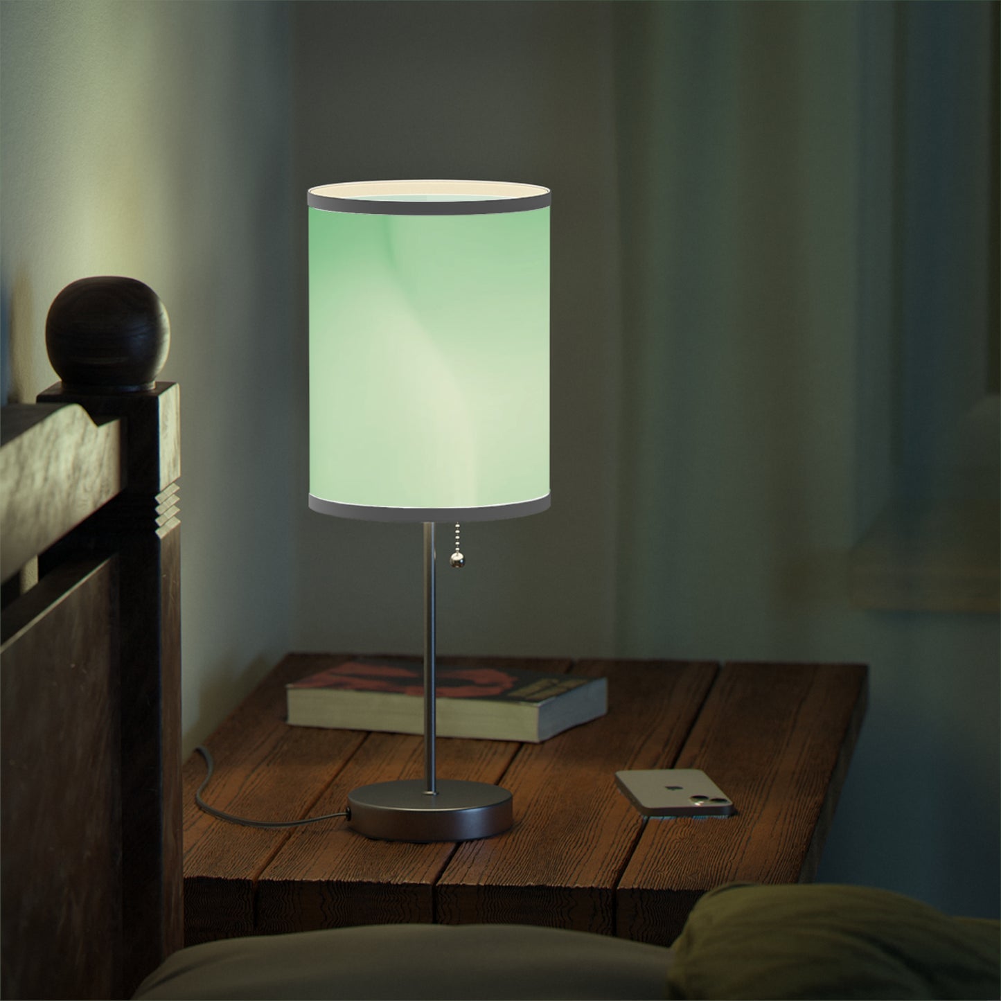 Mint Fade Table Lamp on a White or Silver Stand, US|CA plug