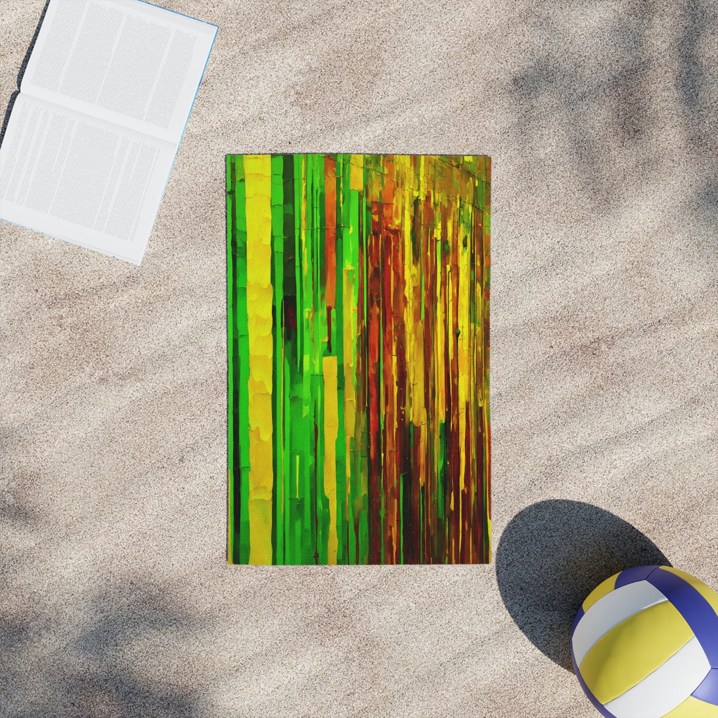 Striped Beta Beach Towel, 18" x 27"