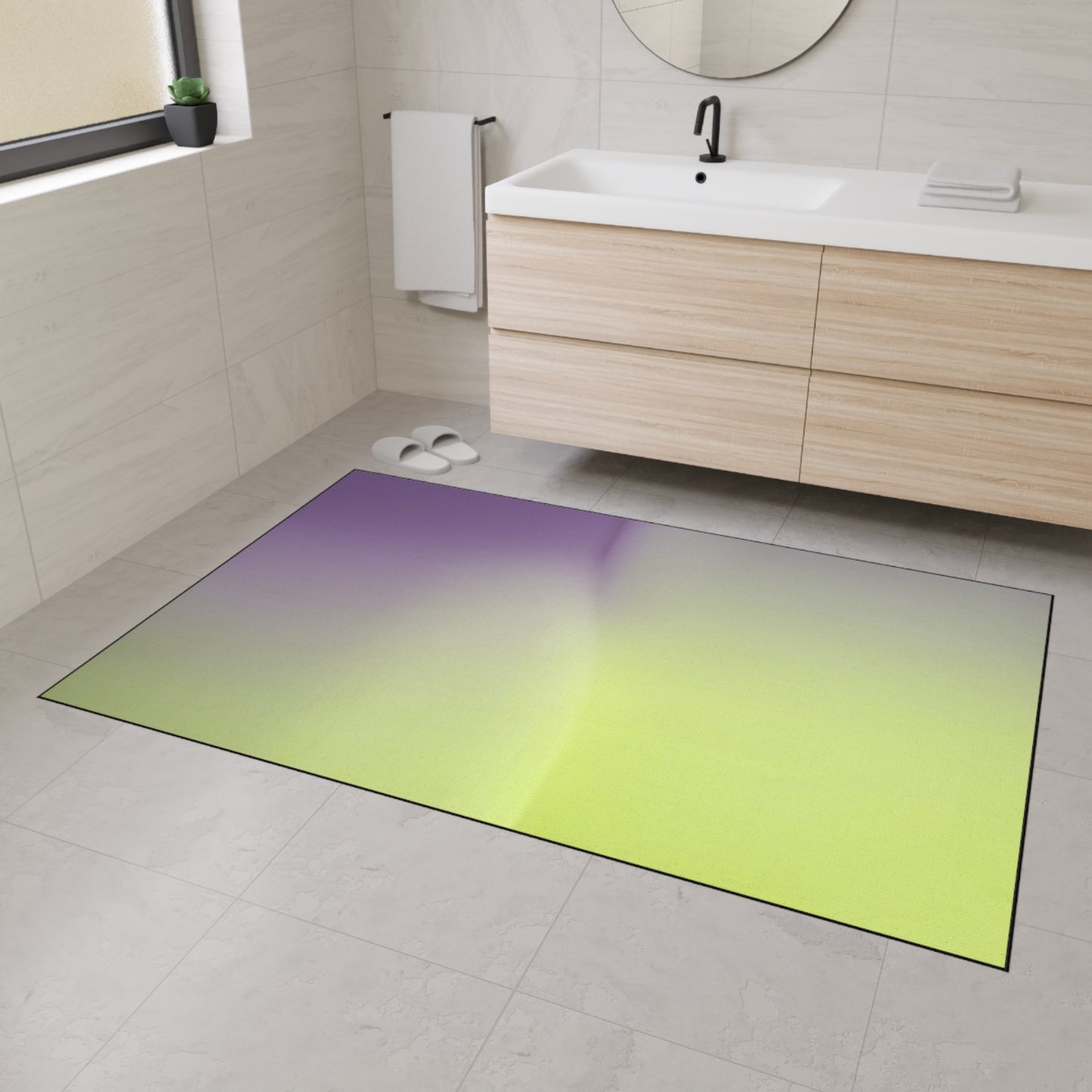 Purple Golden Fade 48" x 72" Heavy Duty Floor Mat
