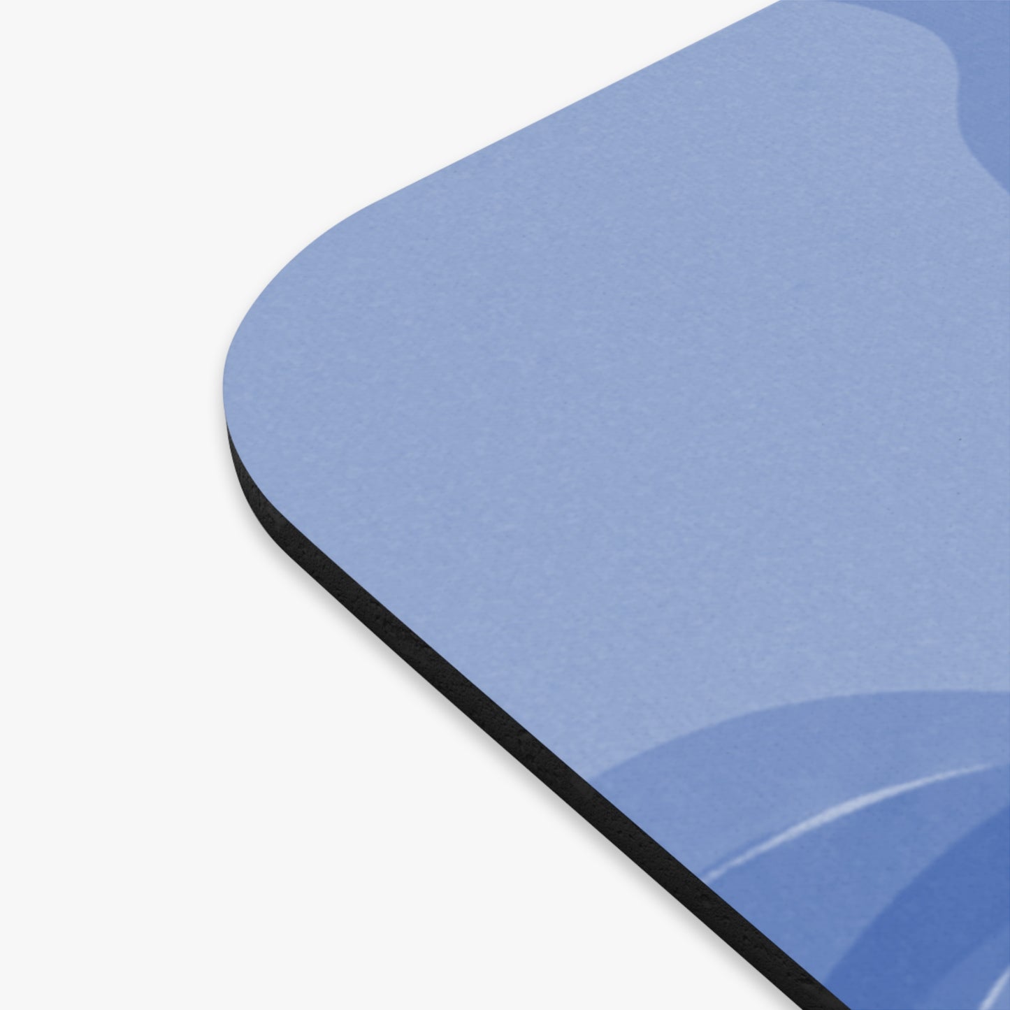 Deep Blue Wavey Mouse Pad, 9" x 8" Rectangle