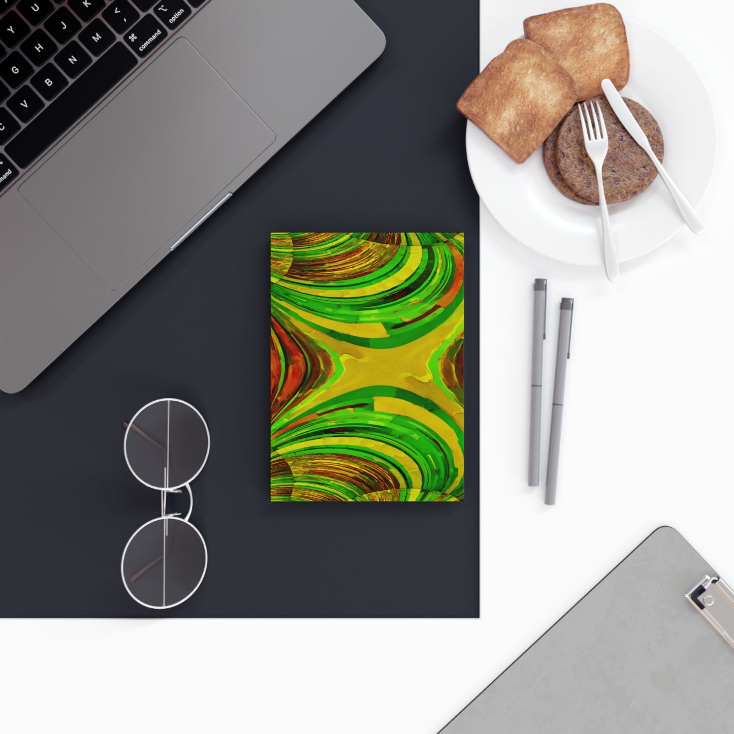 Uzi Spiral Beta 5.2" x 7.4" Hard Backed Journal with 128 blank pages