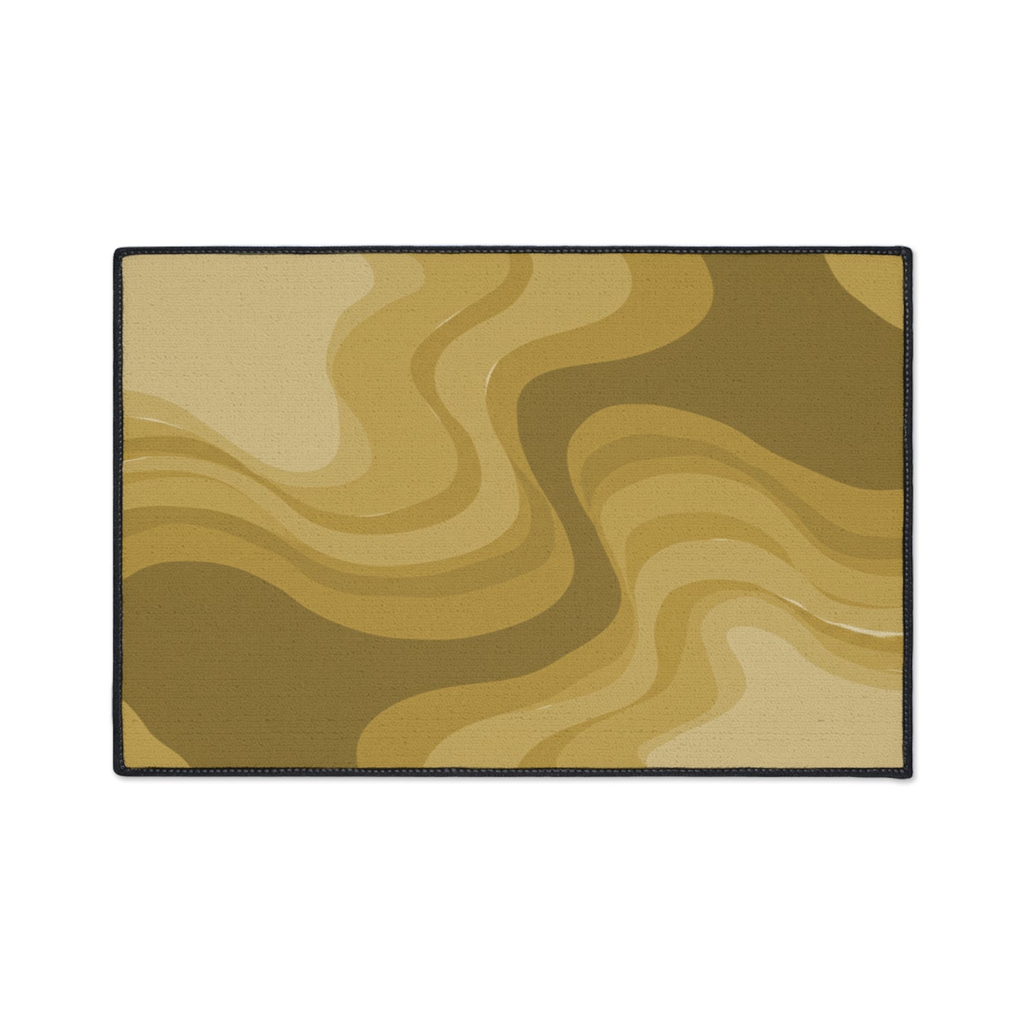 Brown Wavey 18" x 27" Heavy Duty Floor Mat