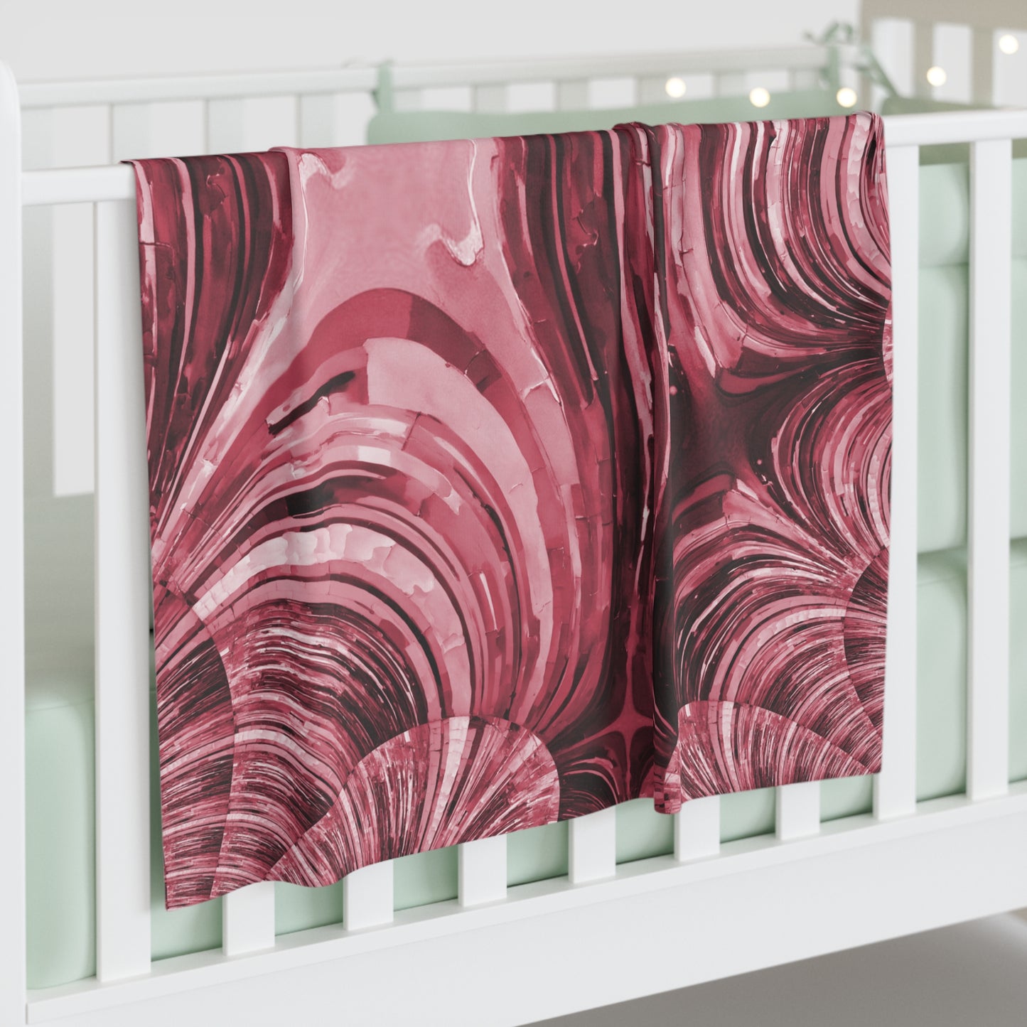 Uzi Spiral Ruby Baby Swaddle 30″×40″ Blanket