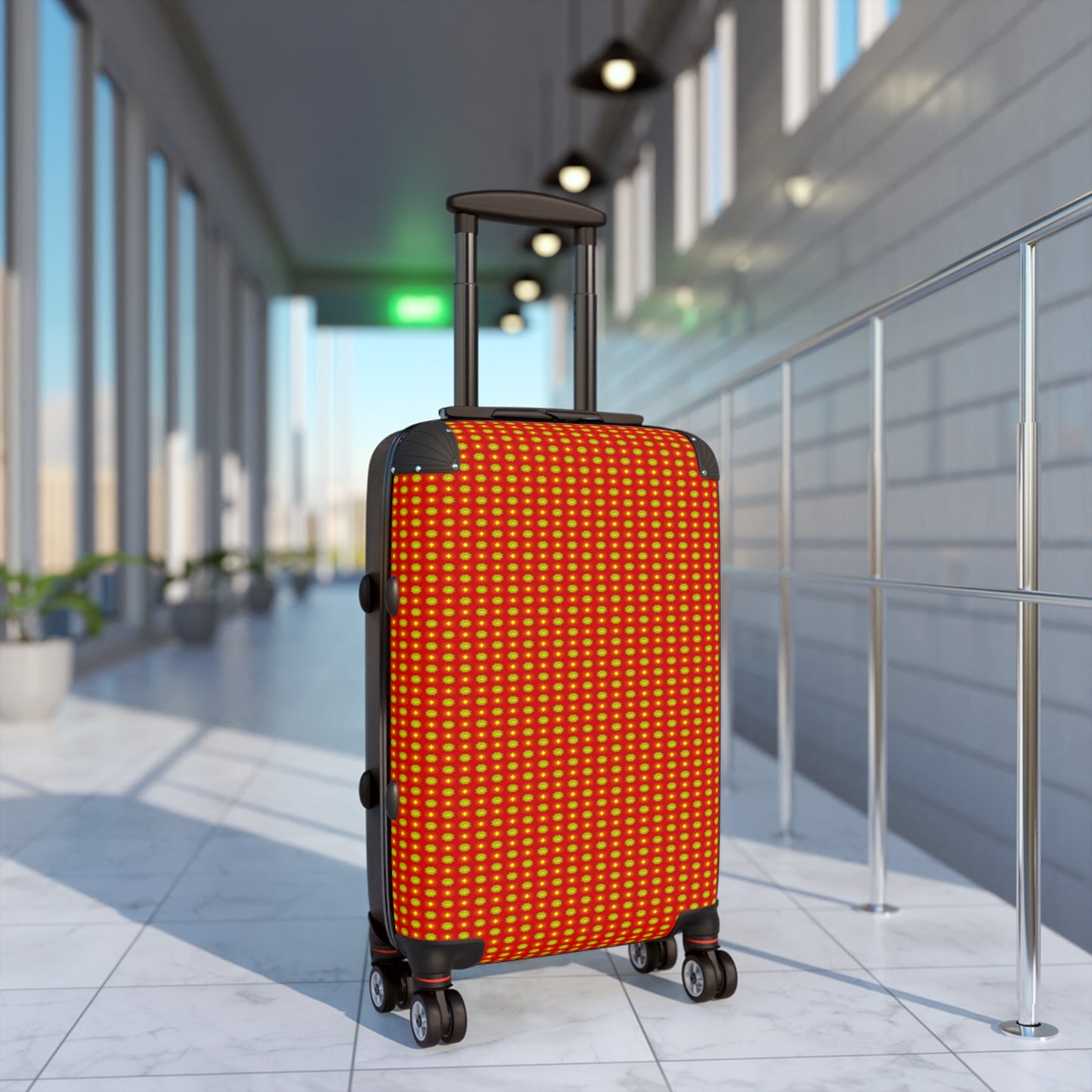 Late Evening Star-crossed Bodies Small Suitcase with built in lock, 4 double-wheels, telescopic handle, and ABS back hard-shell