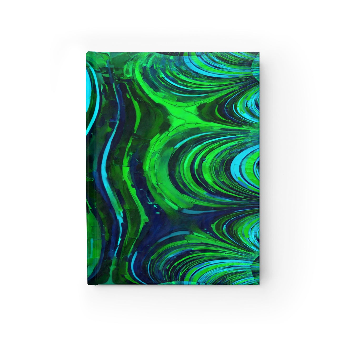 Uzi Spiral Blue Green 5" x 7" Journal - 128 Ruled Line pages