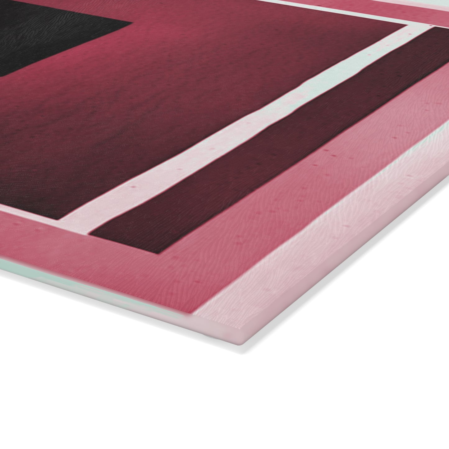 Red Shadow 8" x 11" Glass Cutting Board