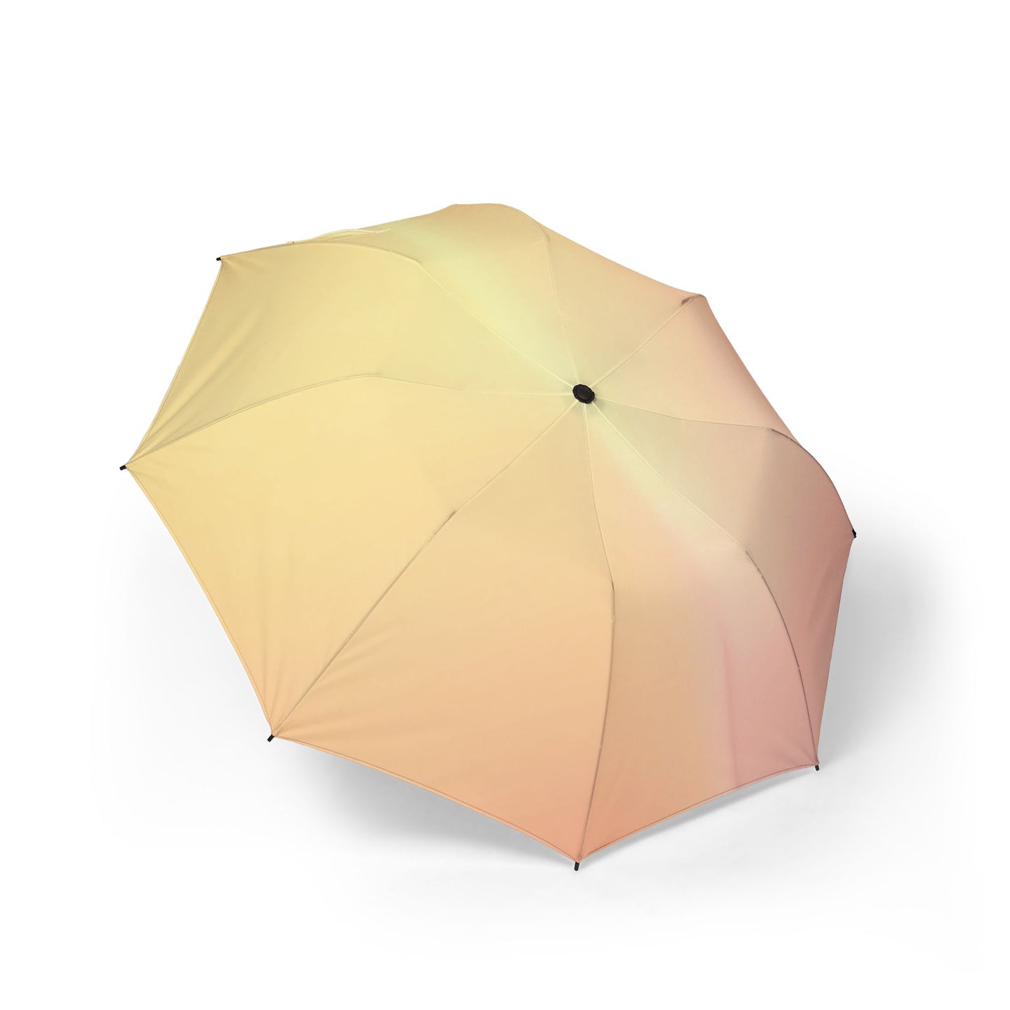 Hot Peach Fade Foldable Umbrella - Compact & Chic