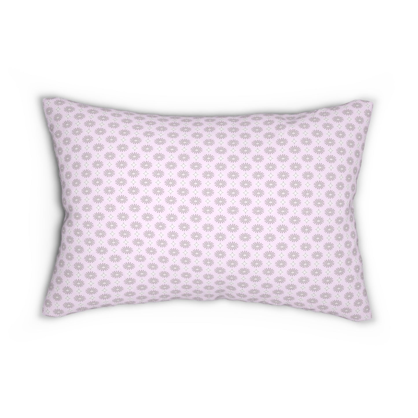 Pink Mornings Star-crossed Bodies Spun Polyester Lumbar Pillow, 20" x 14"