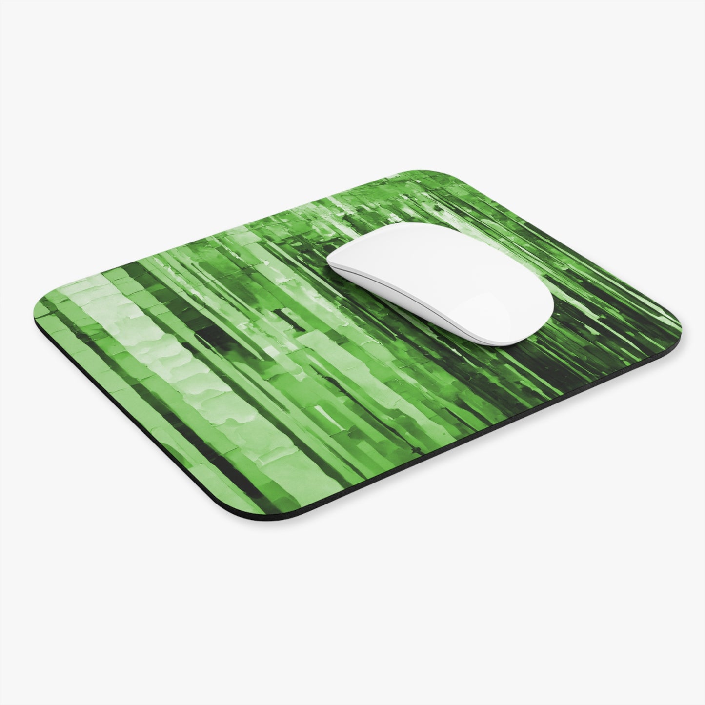 Striped Mint Pastel Mouse Pad, 9" x 8" Rectangle