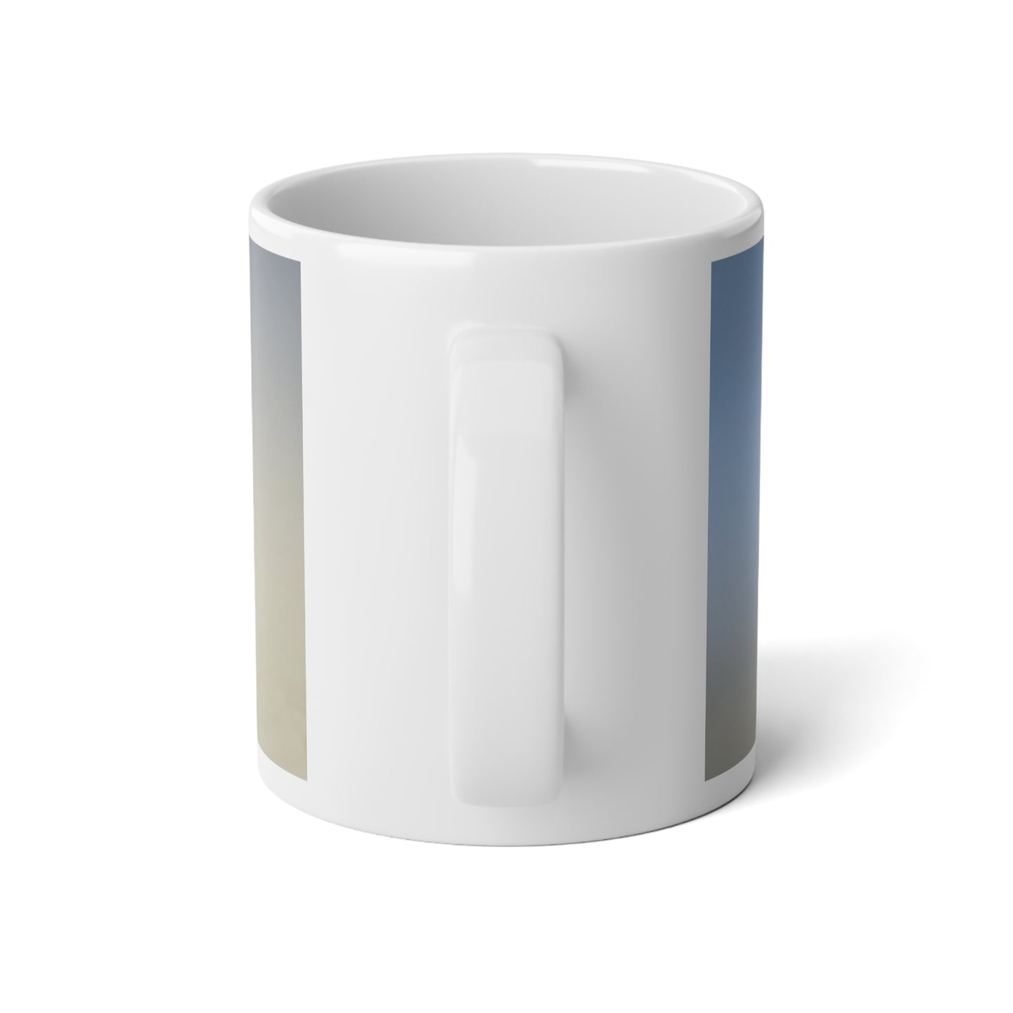Cobalt Fade 20 oz White Glossy Jumbo Mug