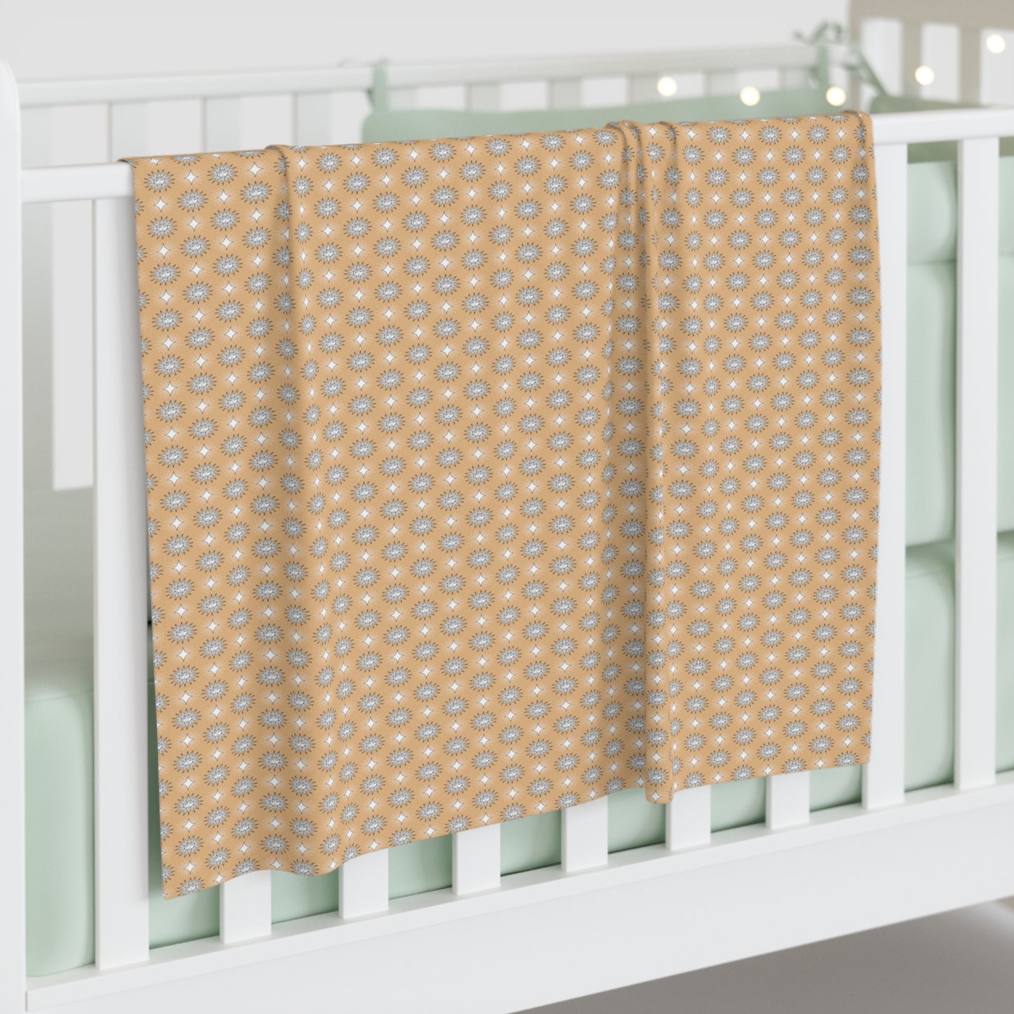 Tan Sunset Star-crossed Bodies Baby Swaddle 30″×40″ Blanket