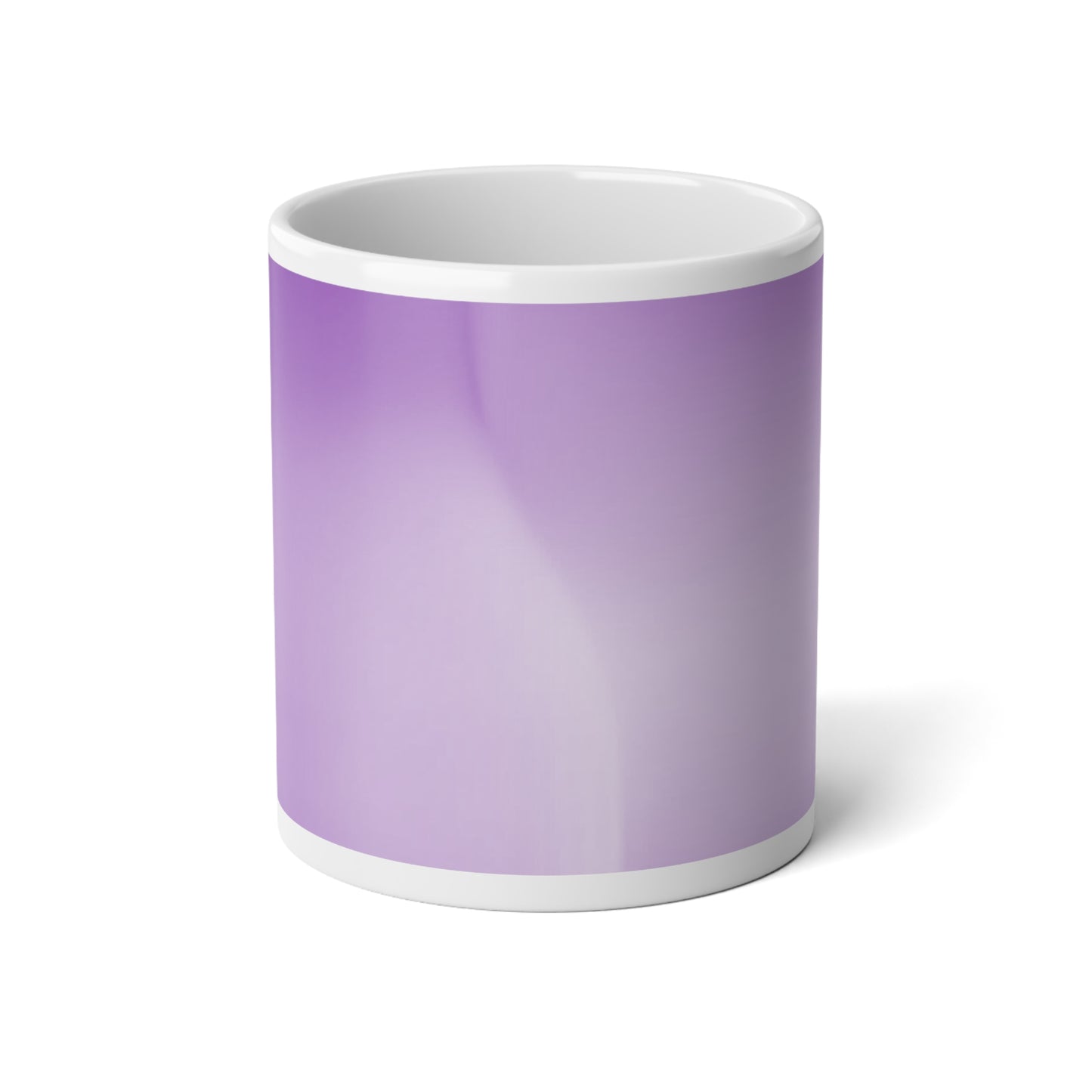 Soft Lavender Fade 20 oz White Glossy Jumbo Mug